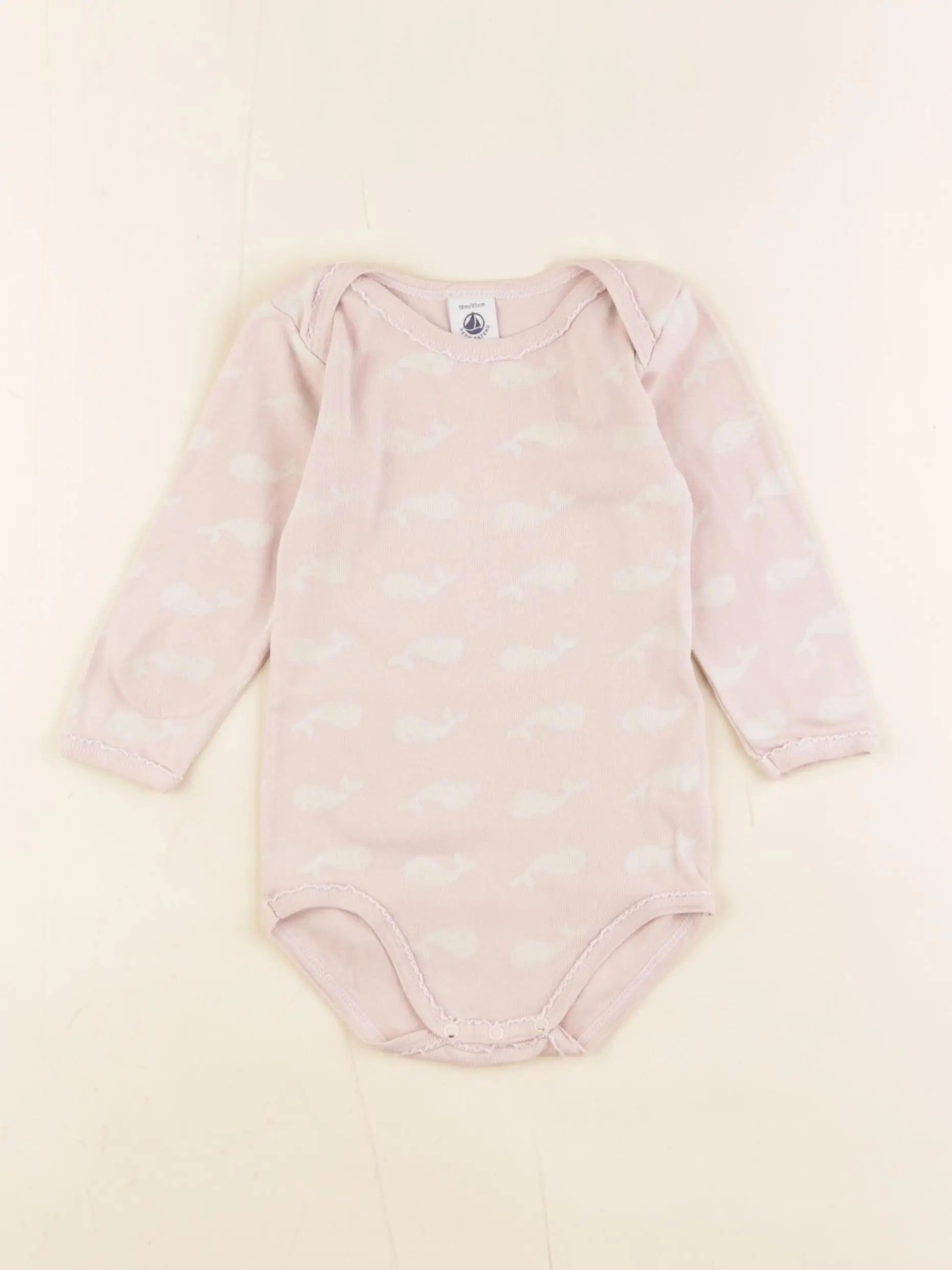 Petit Bateau - body rose - 18 mois