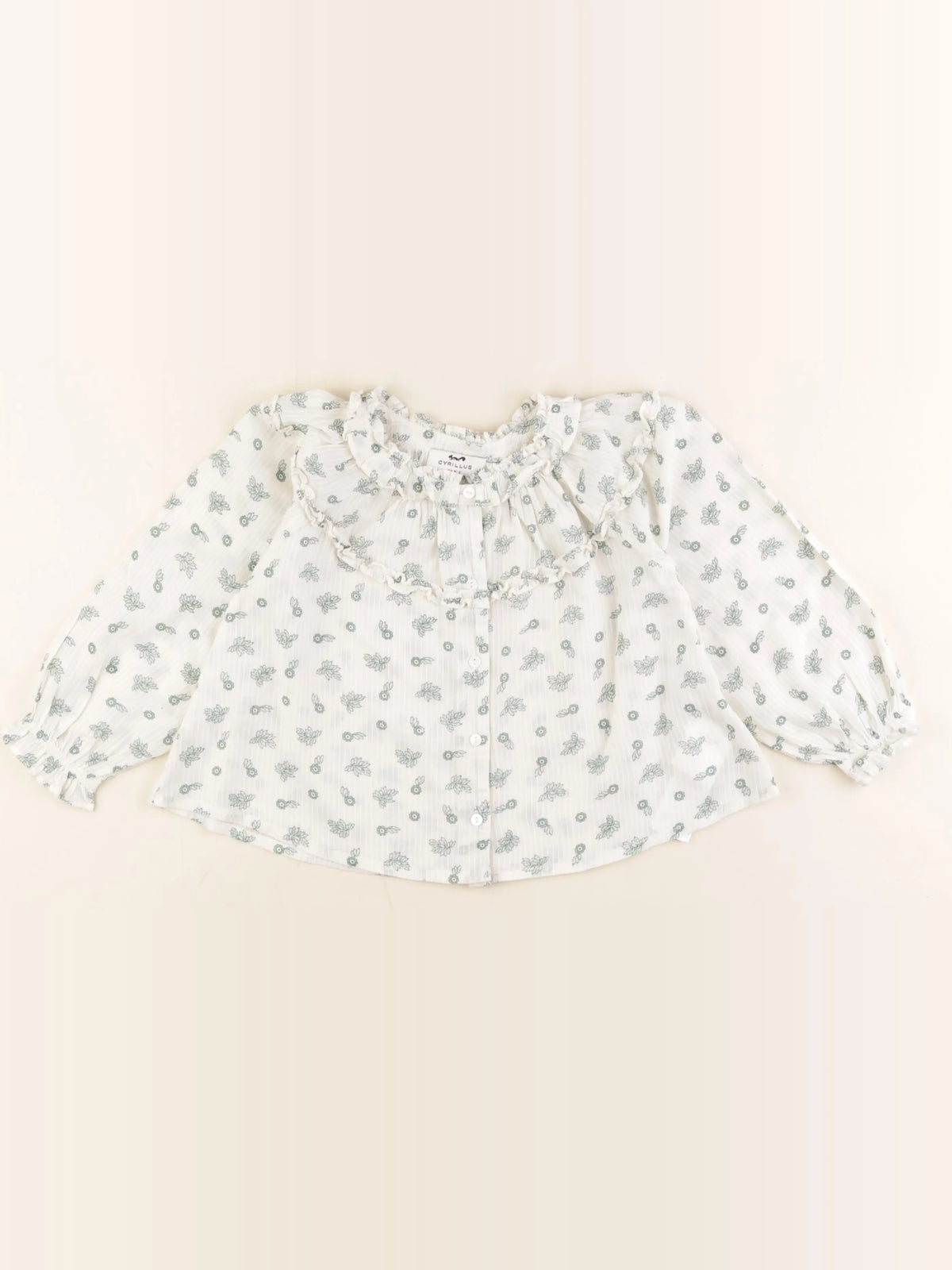 Cyrillus - blouse vert - 4 ans