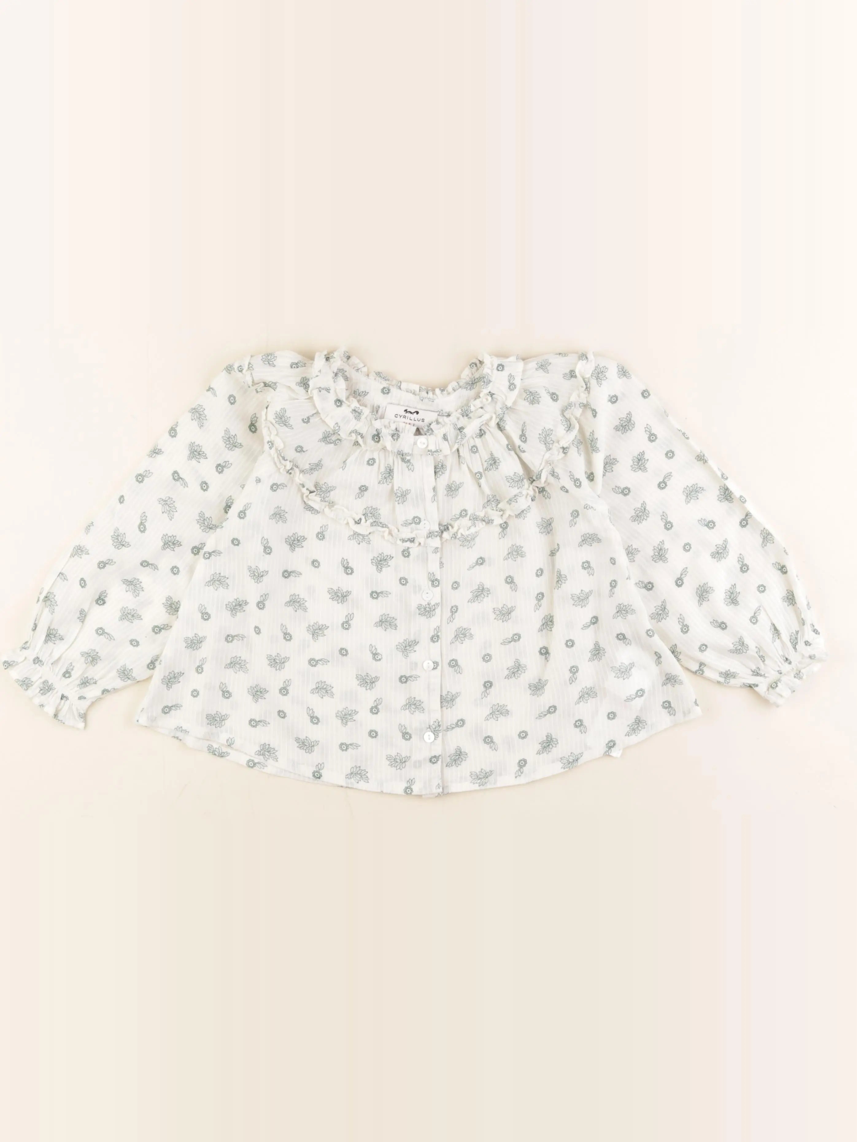 Cyrillus - blouse vert - 4 ans