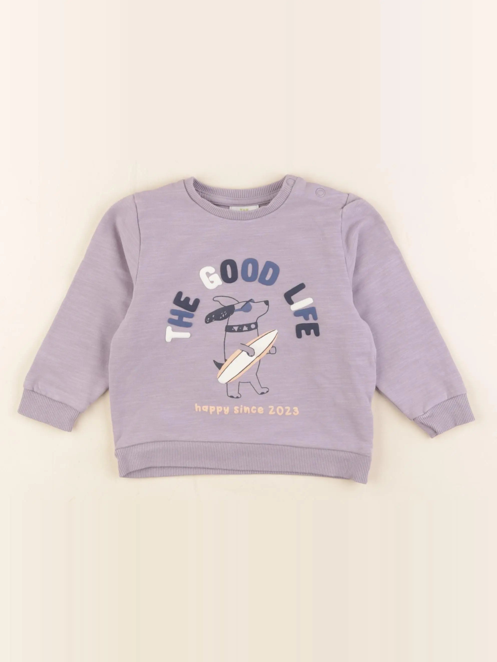 Tape à l'oeil - sweat violet - 18 mois