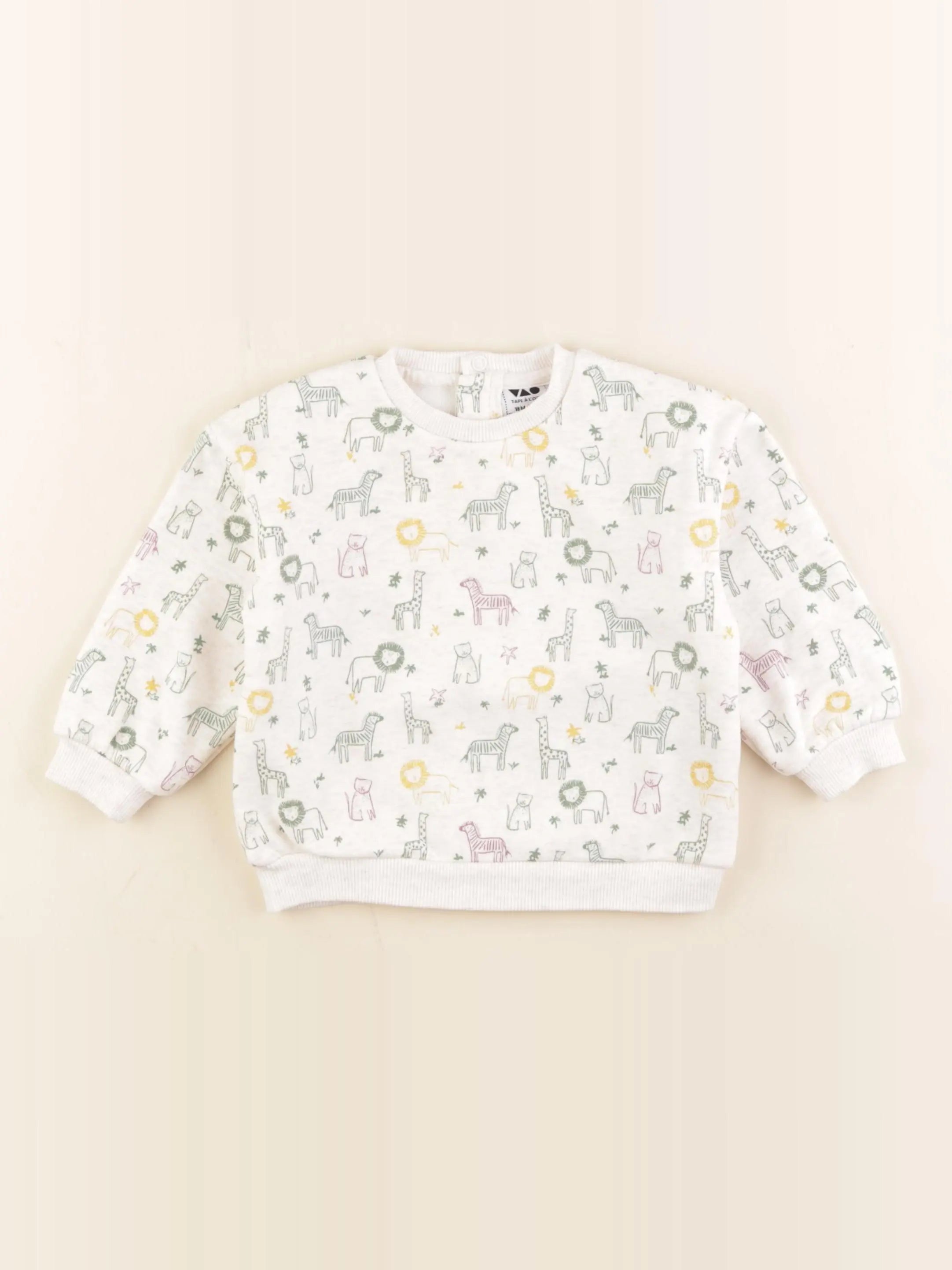 Tape à l'oeil - sweat multicolore - 18 mois