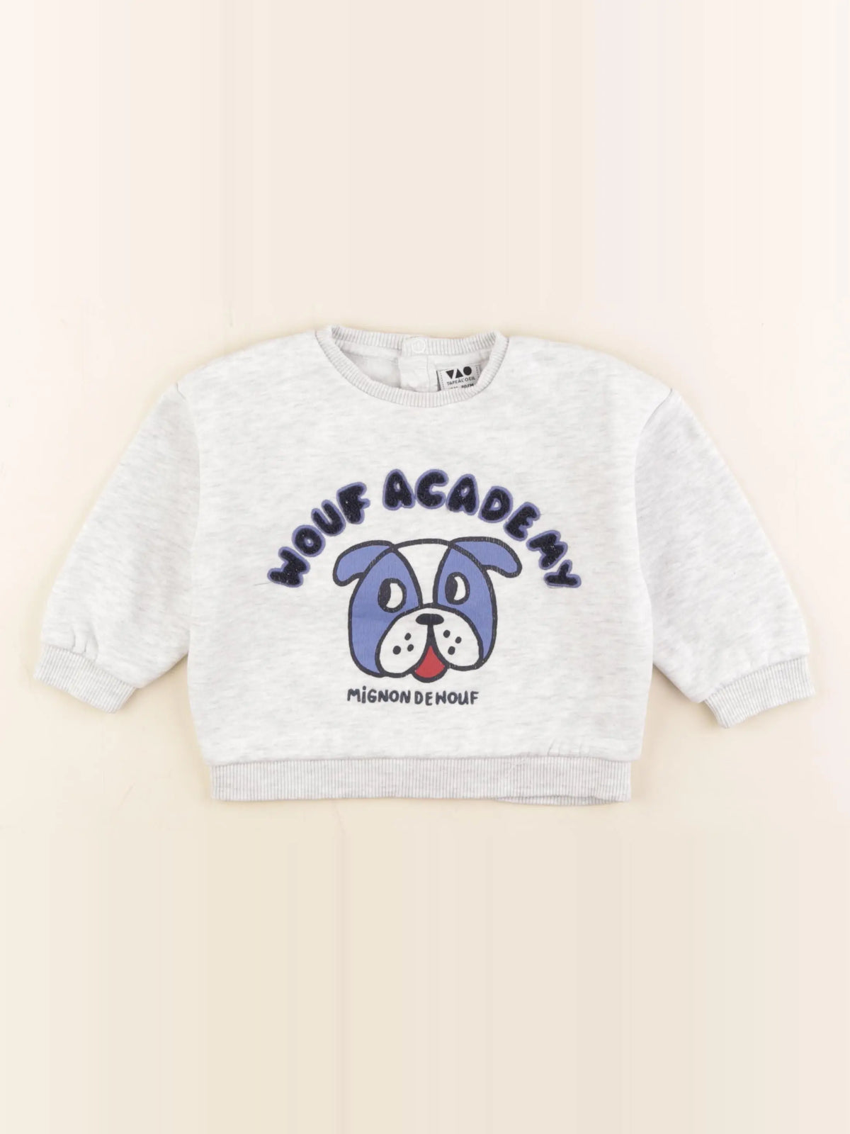 Tape à l'oeil - sweat gris - 18 mois