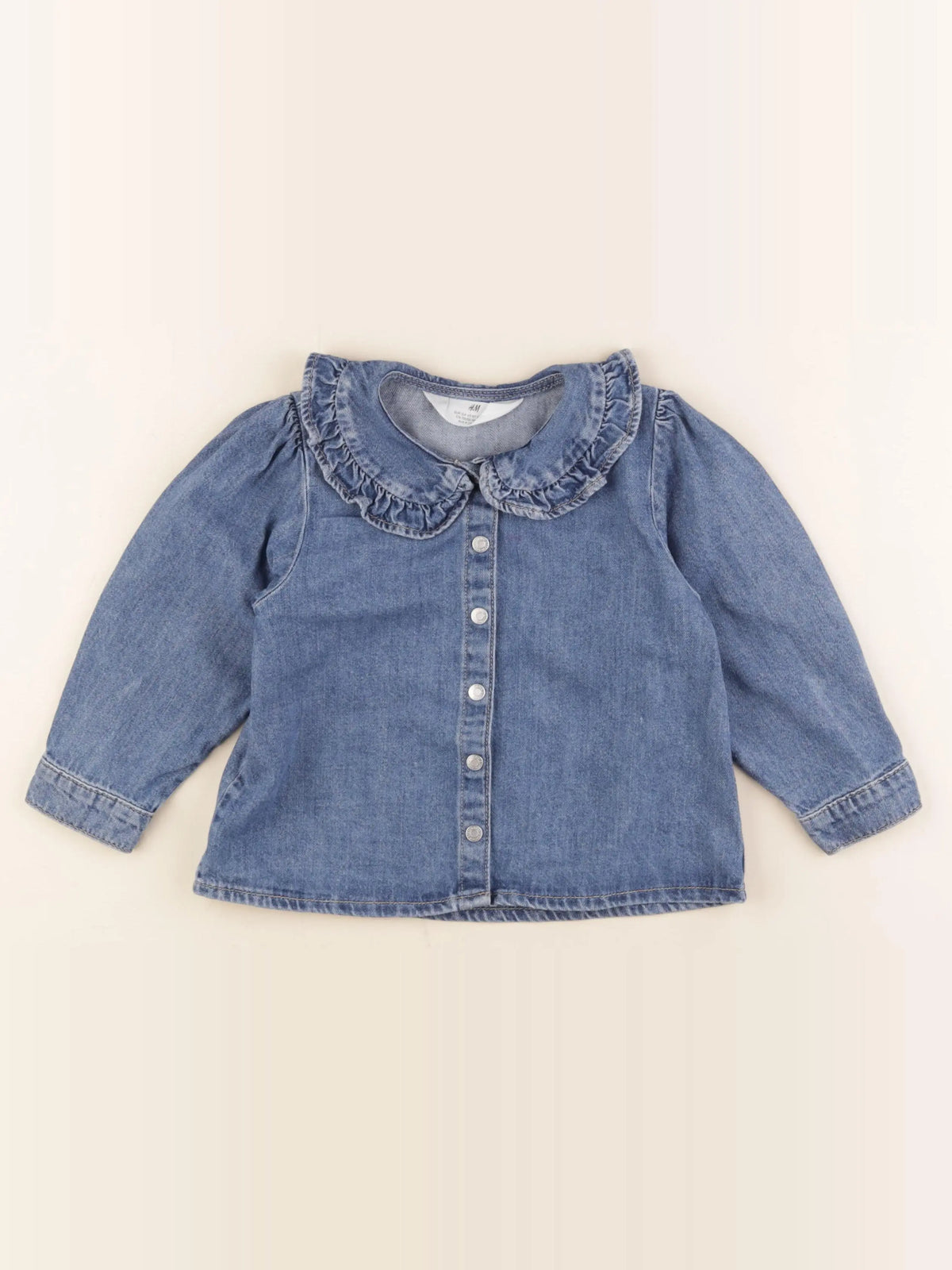 H&M - blouse bleu - 5/6 ans
