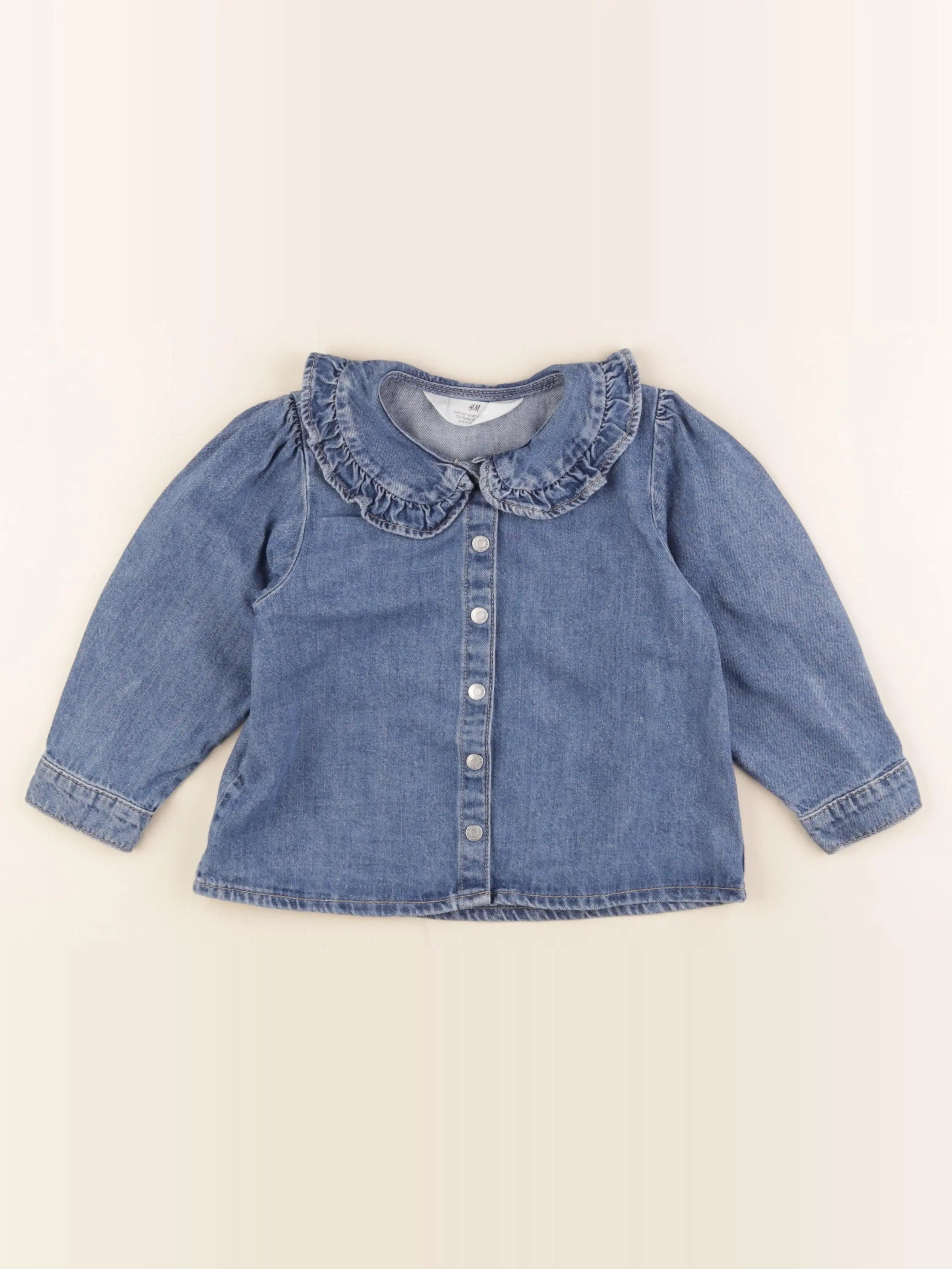 H&M - blouse bleu - 5/6 ans