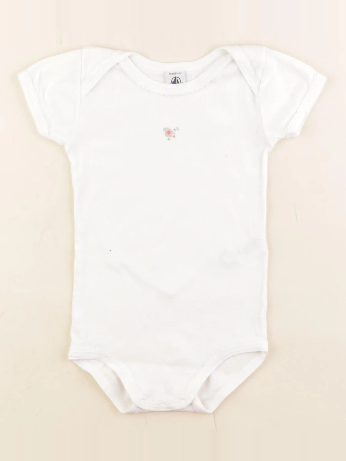 Petit Bateau - body blanc - 18 mois