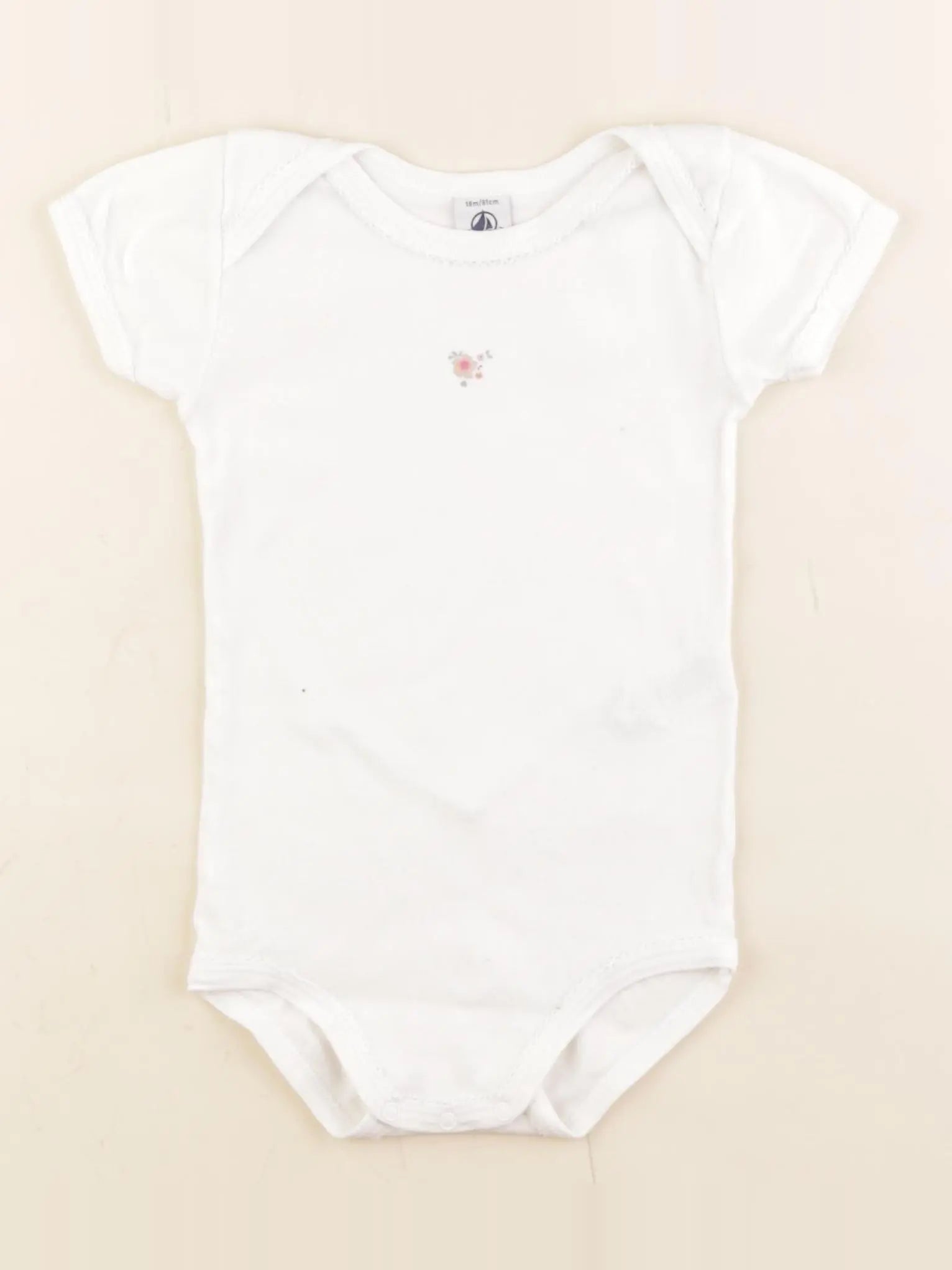 Petit Bateau - body blanc - 18 mois