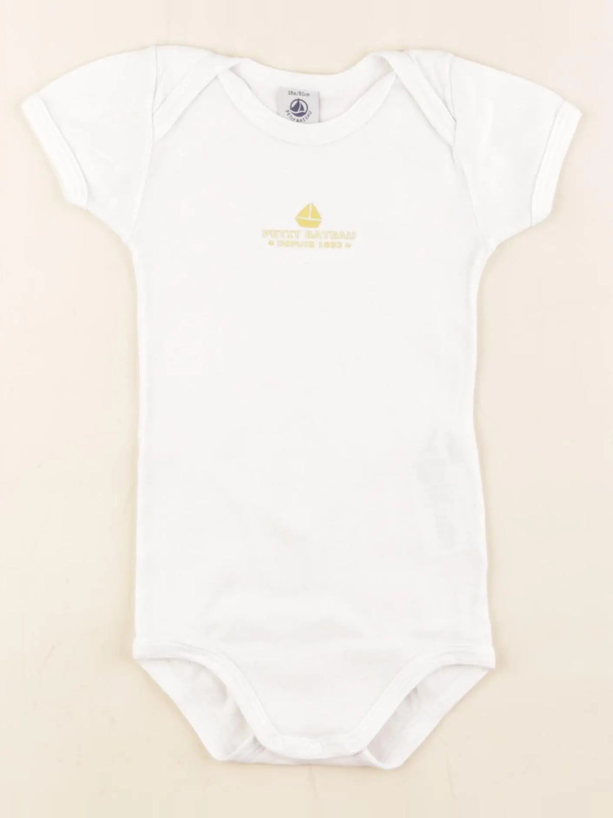 Petit Bateau - body blanc - 18 mois