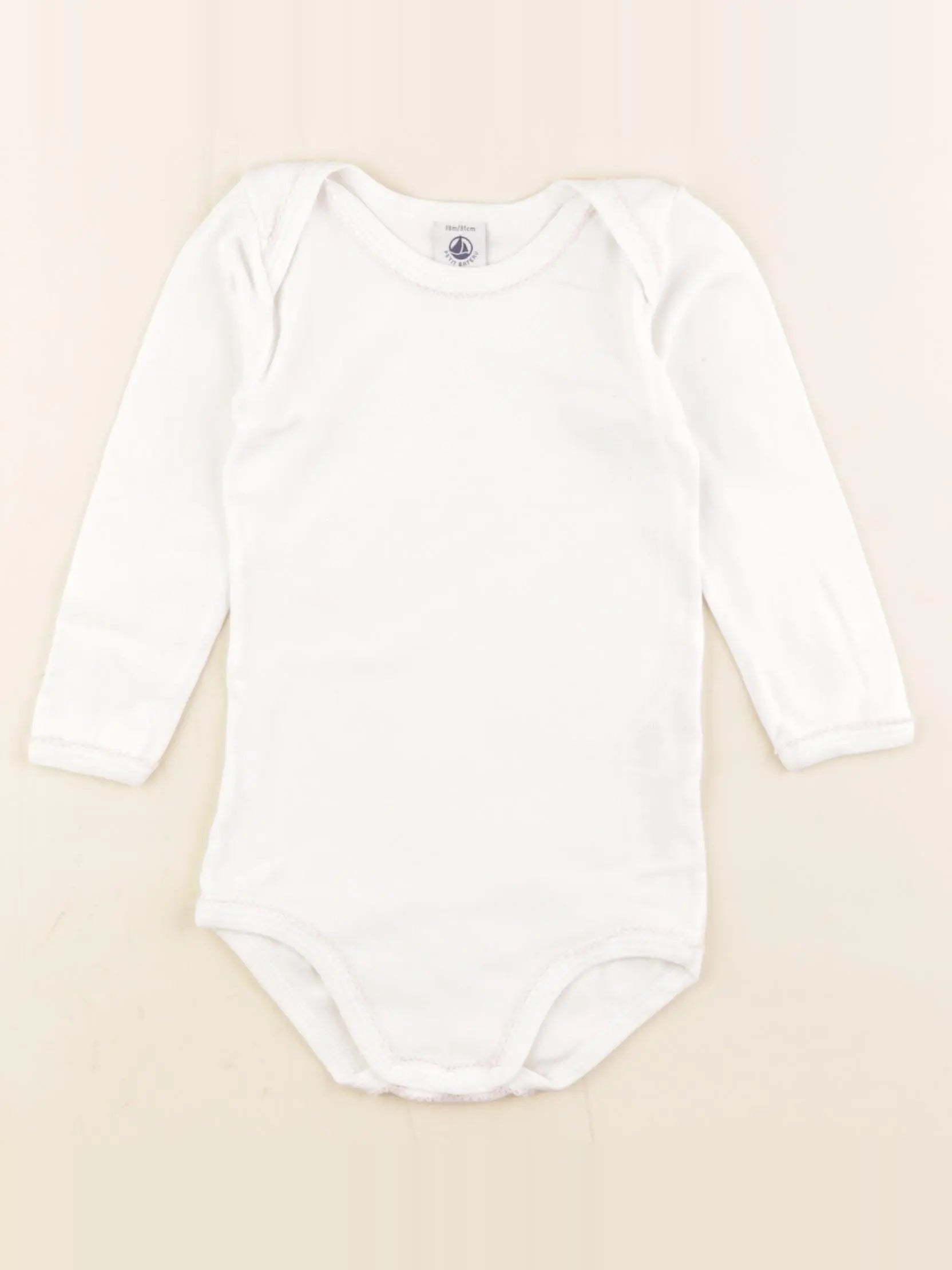 Petit Bateau - body blanc - 18 mois