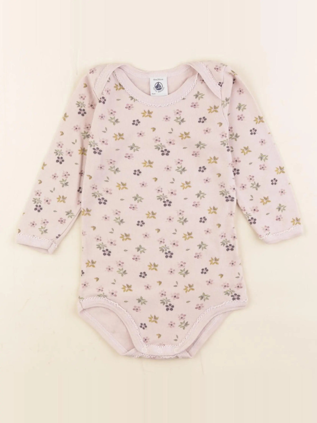 Petit Bateau - body rose - 18 mois