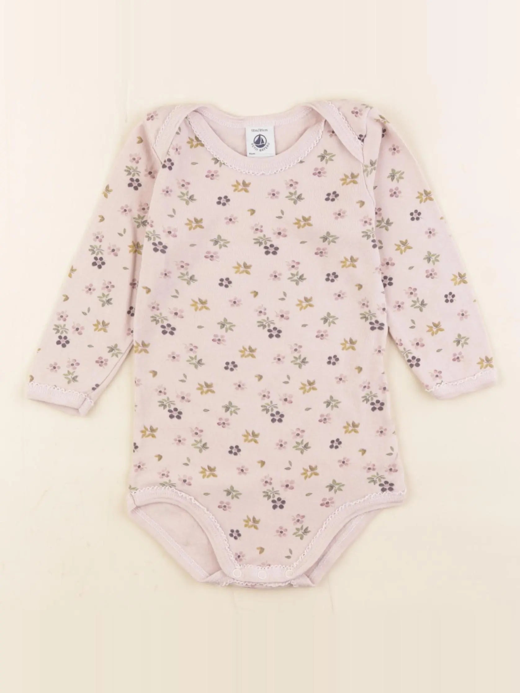 Petit Bateau - body rose - 18 mois