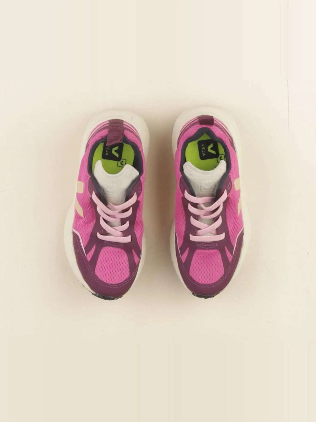 Veja - tennis élastiqué rose - pointure 30