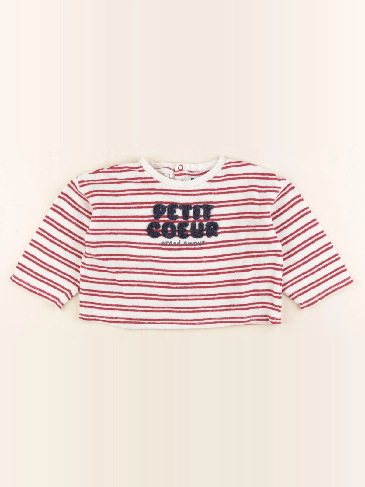 Tape à l'oeil - pull beige, rouge - 18 mois