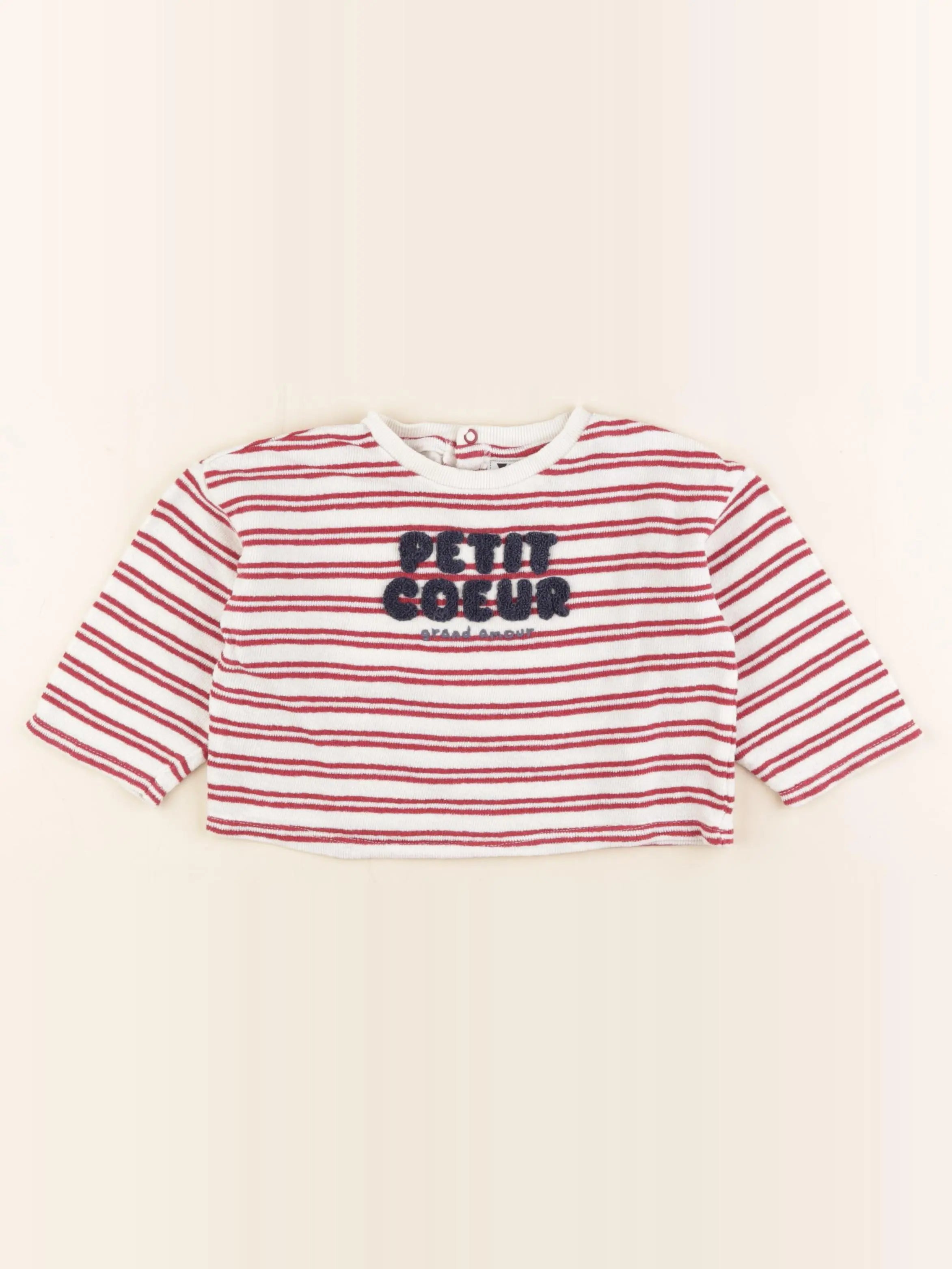 Tape à l'oeil - pull beige, rouge - 18 mois