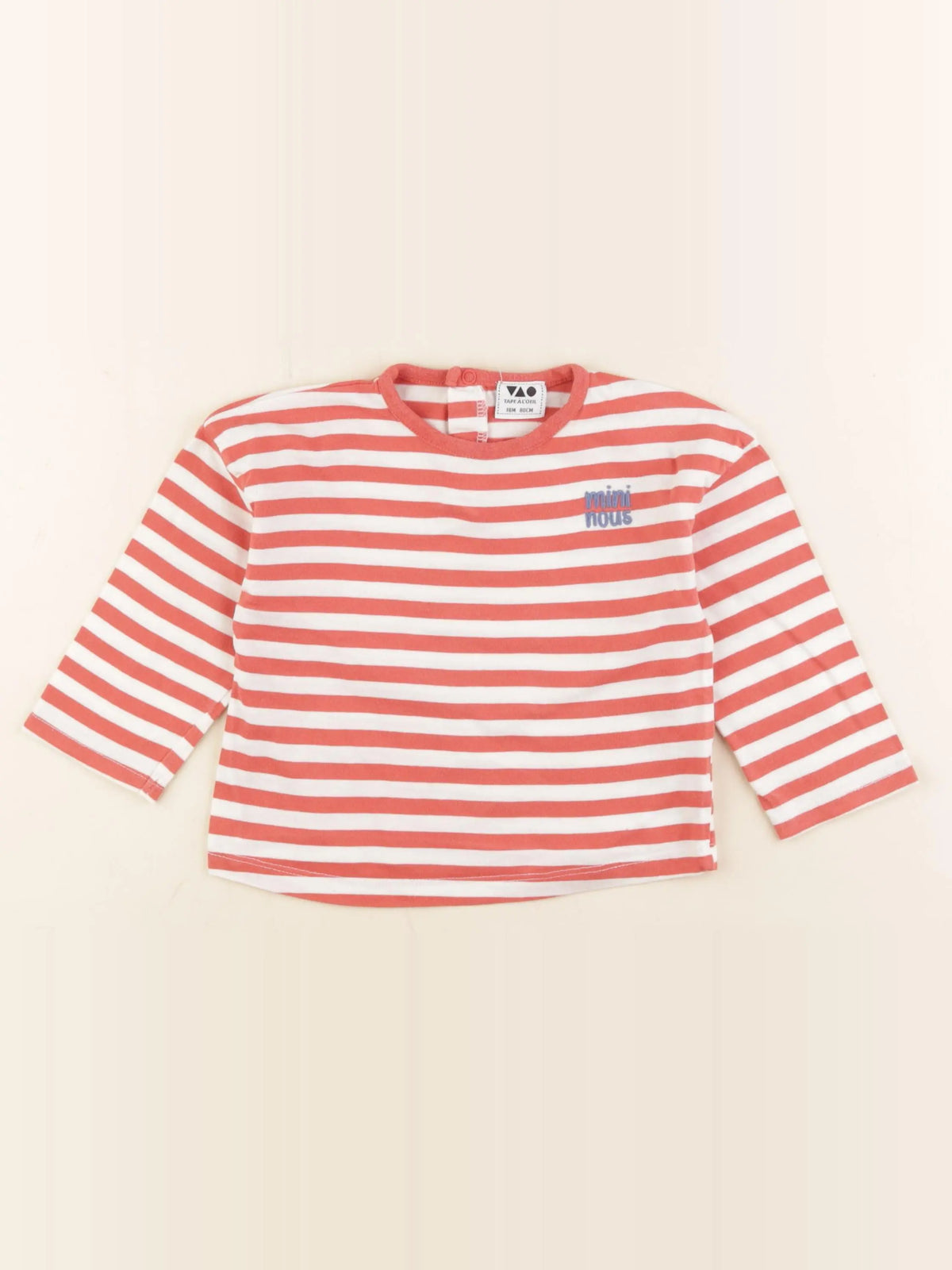 Tape à l'oeil - tee-shirt beige, rouge - 18 mois