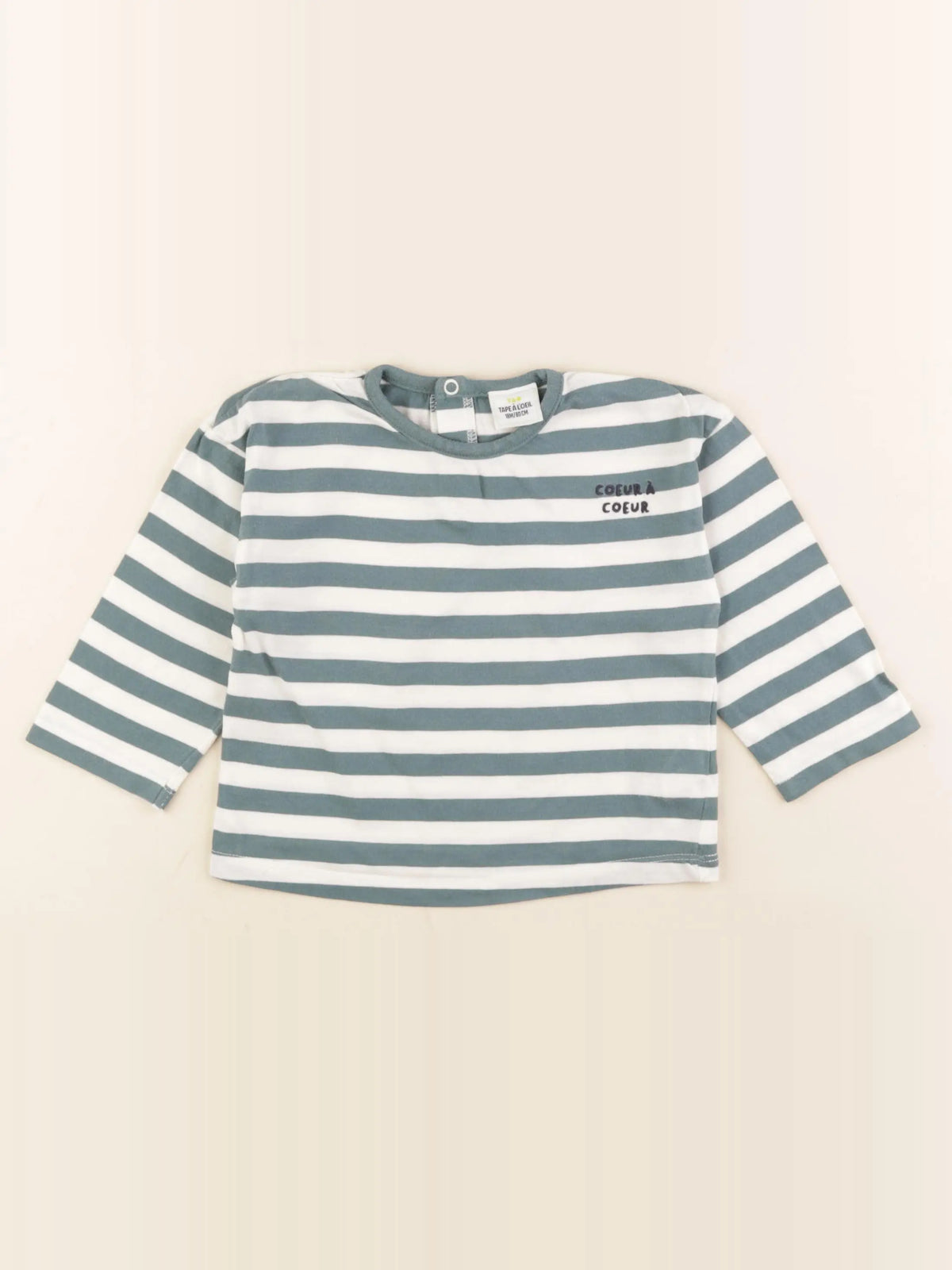 Tape à l'oeil - tee-shirt beige, vert - 18 mois