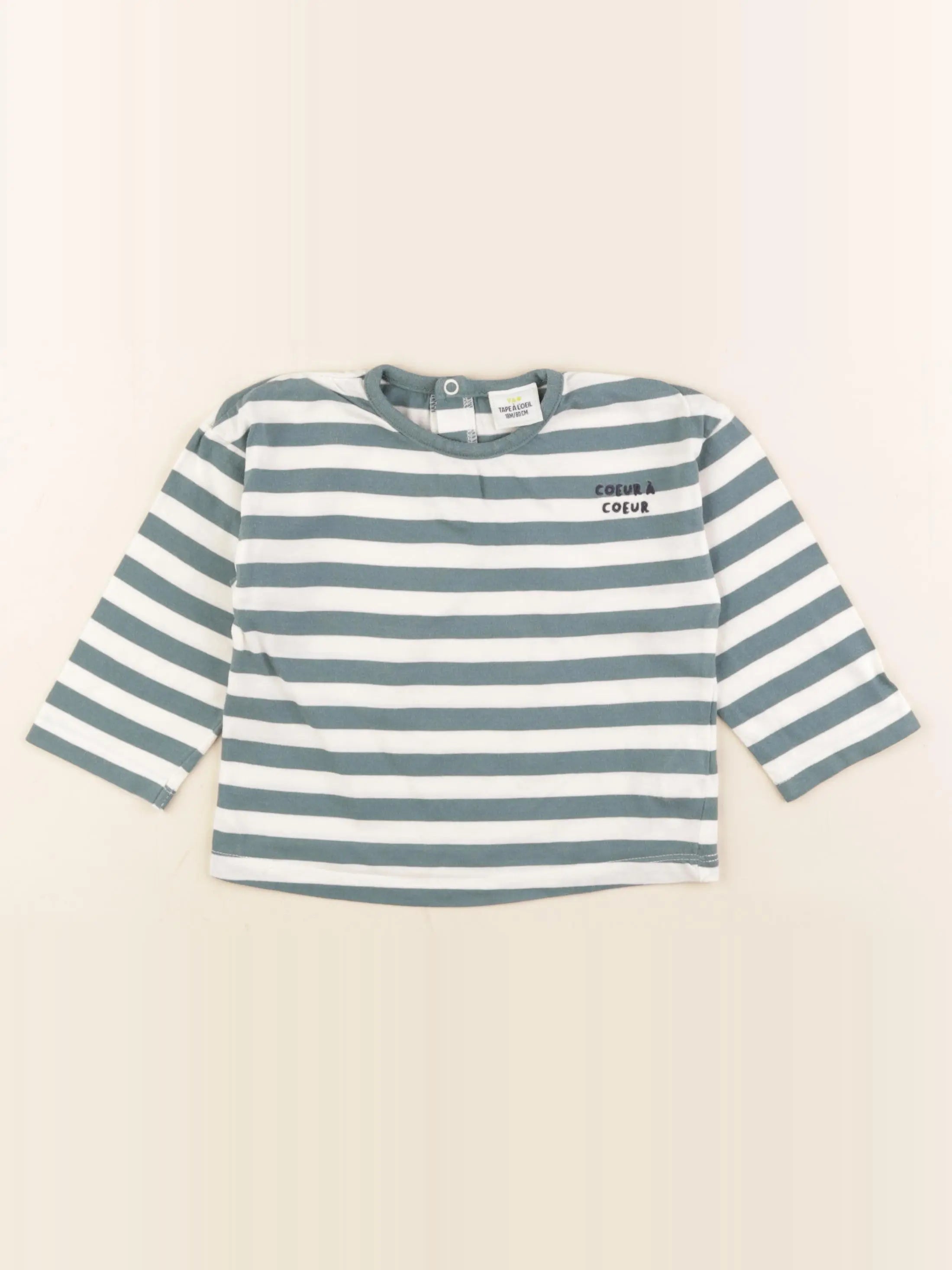 Tape à l'oeil - tee-shirt beige, vert - 18 mois