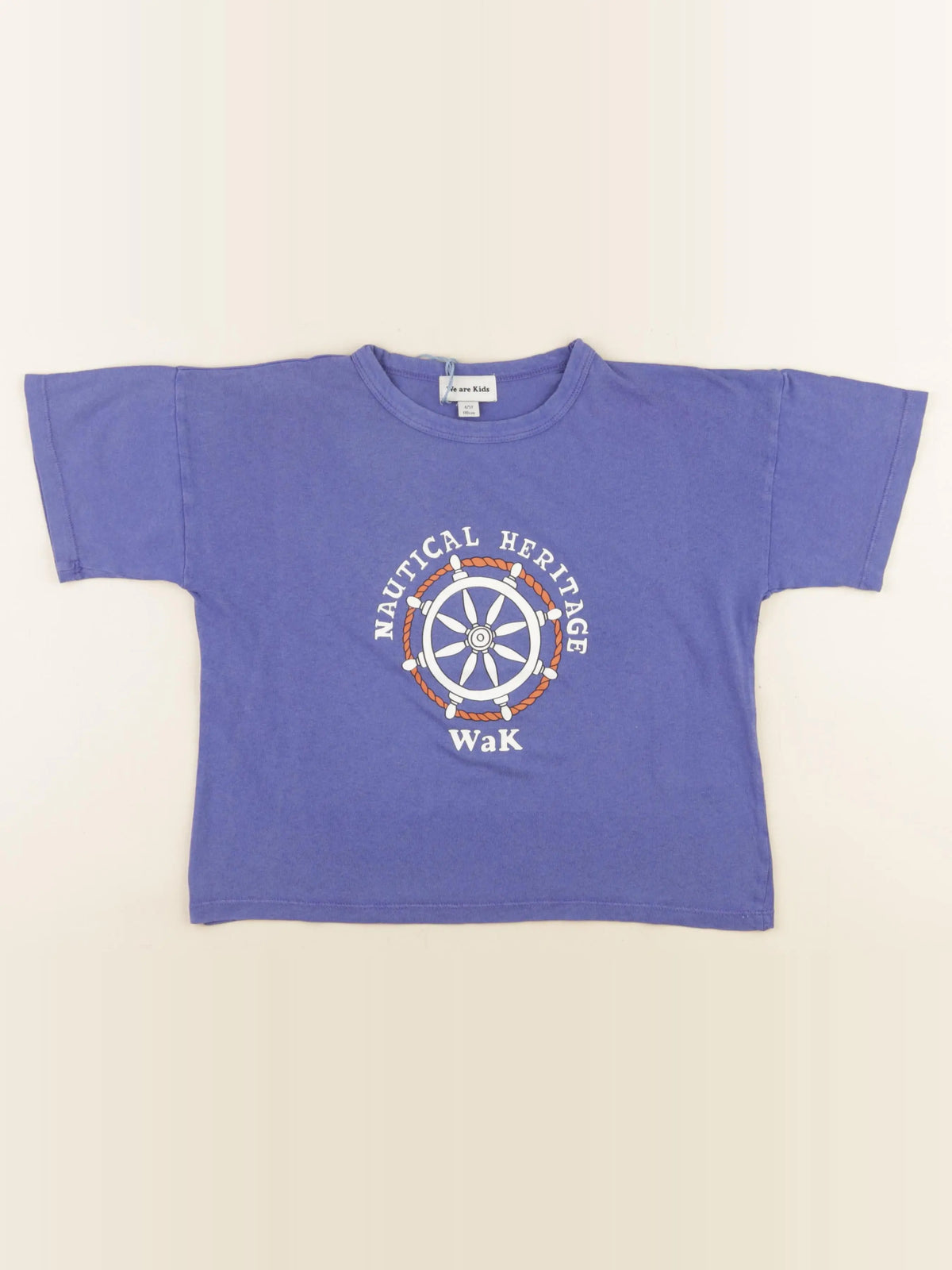 Tee-shirt bleu délavé