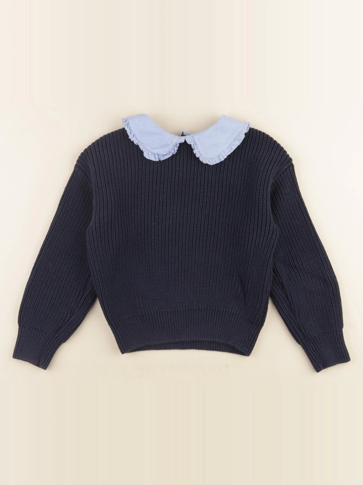 Monoprix - pull bleu - 8 ans