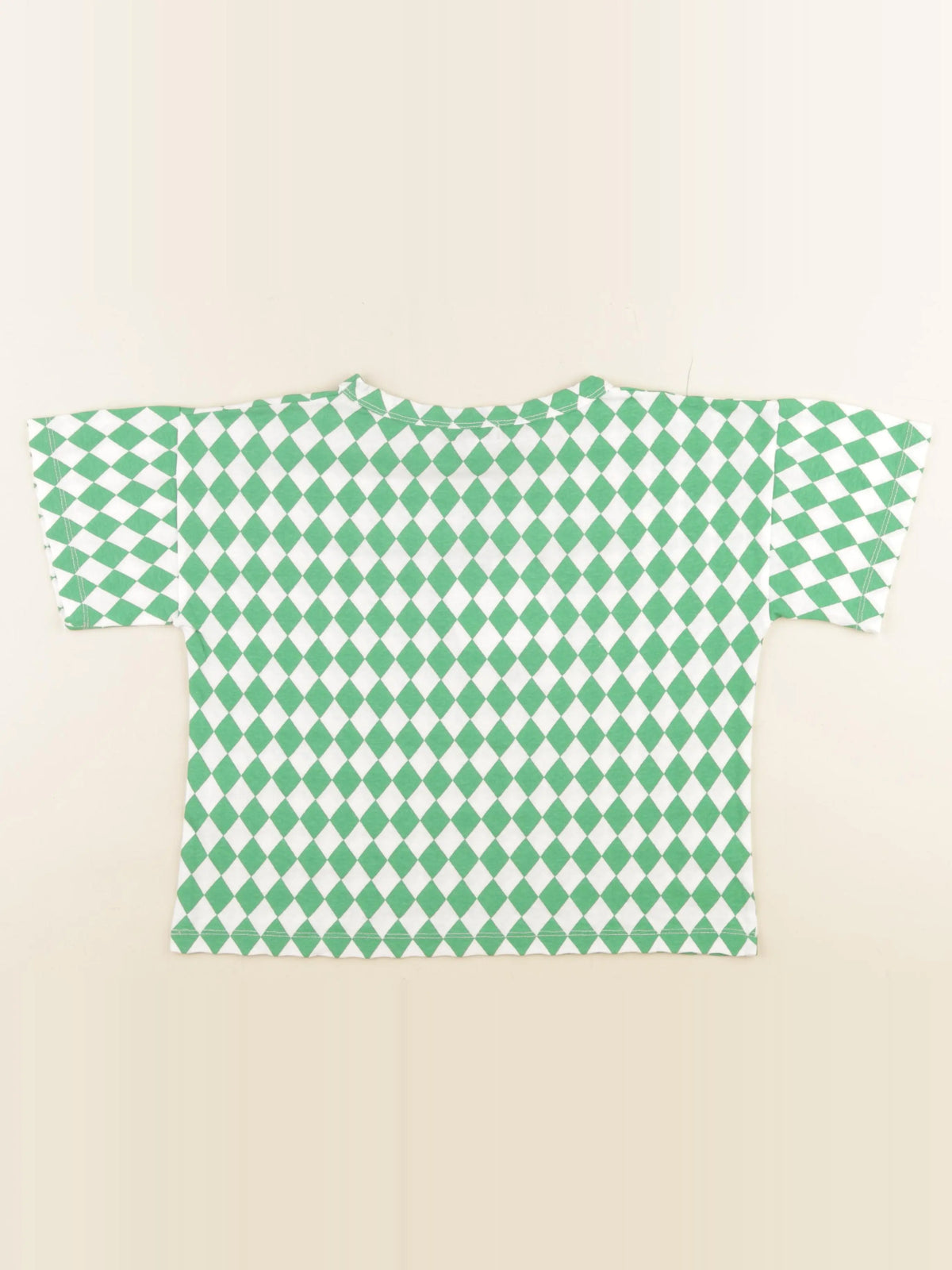 Tee-shirt blanc, vert