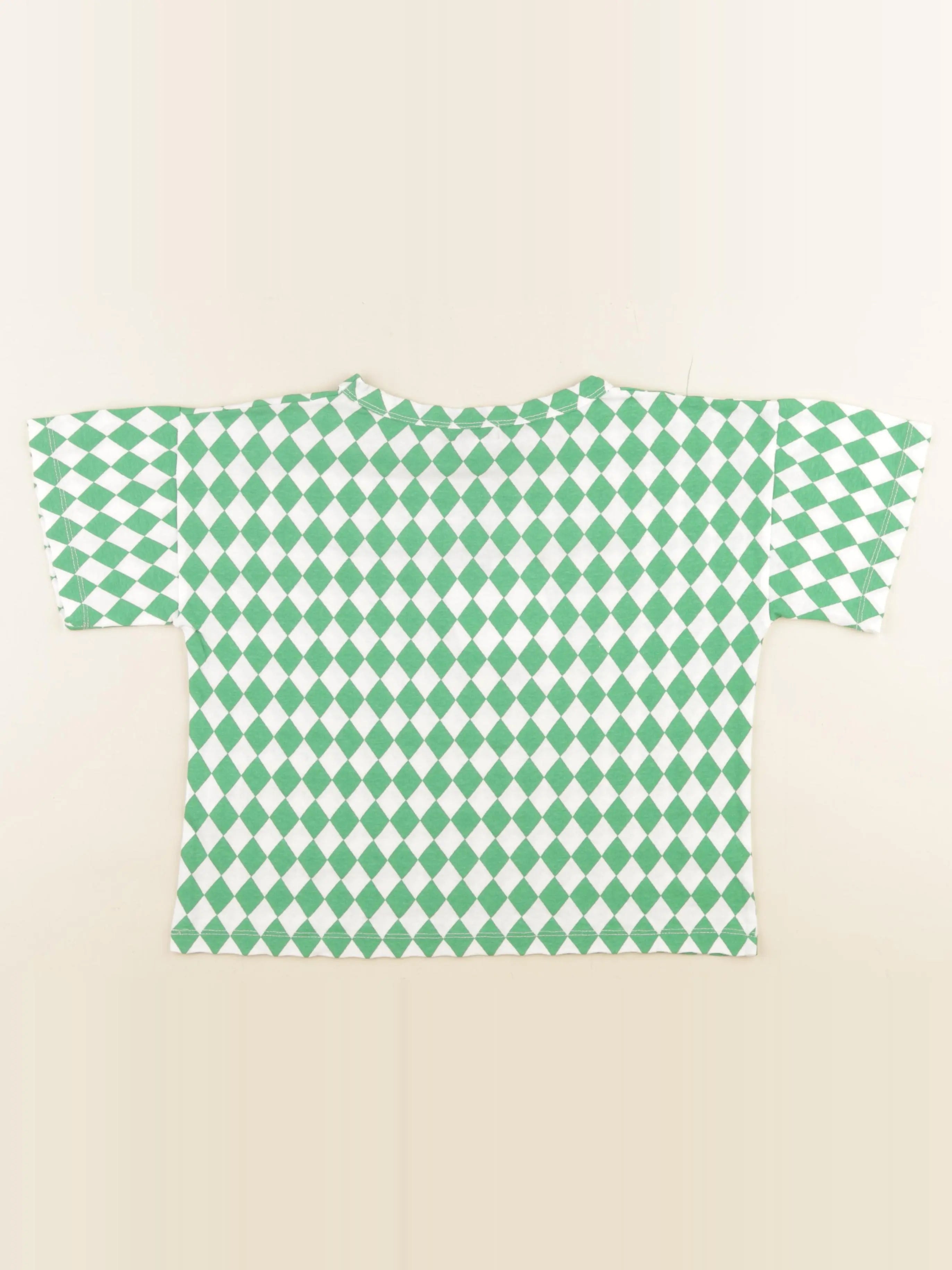 Tee-shirt blanc, vert