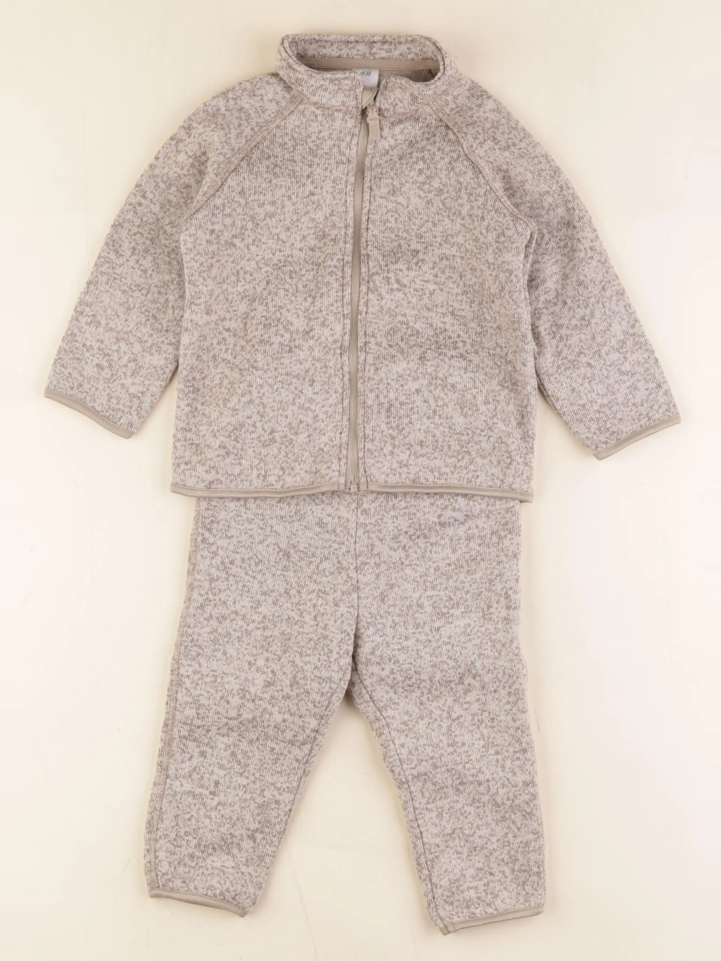 H&M - ensemble beige - 12/18 mois