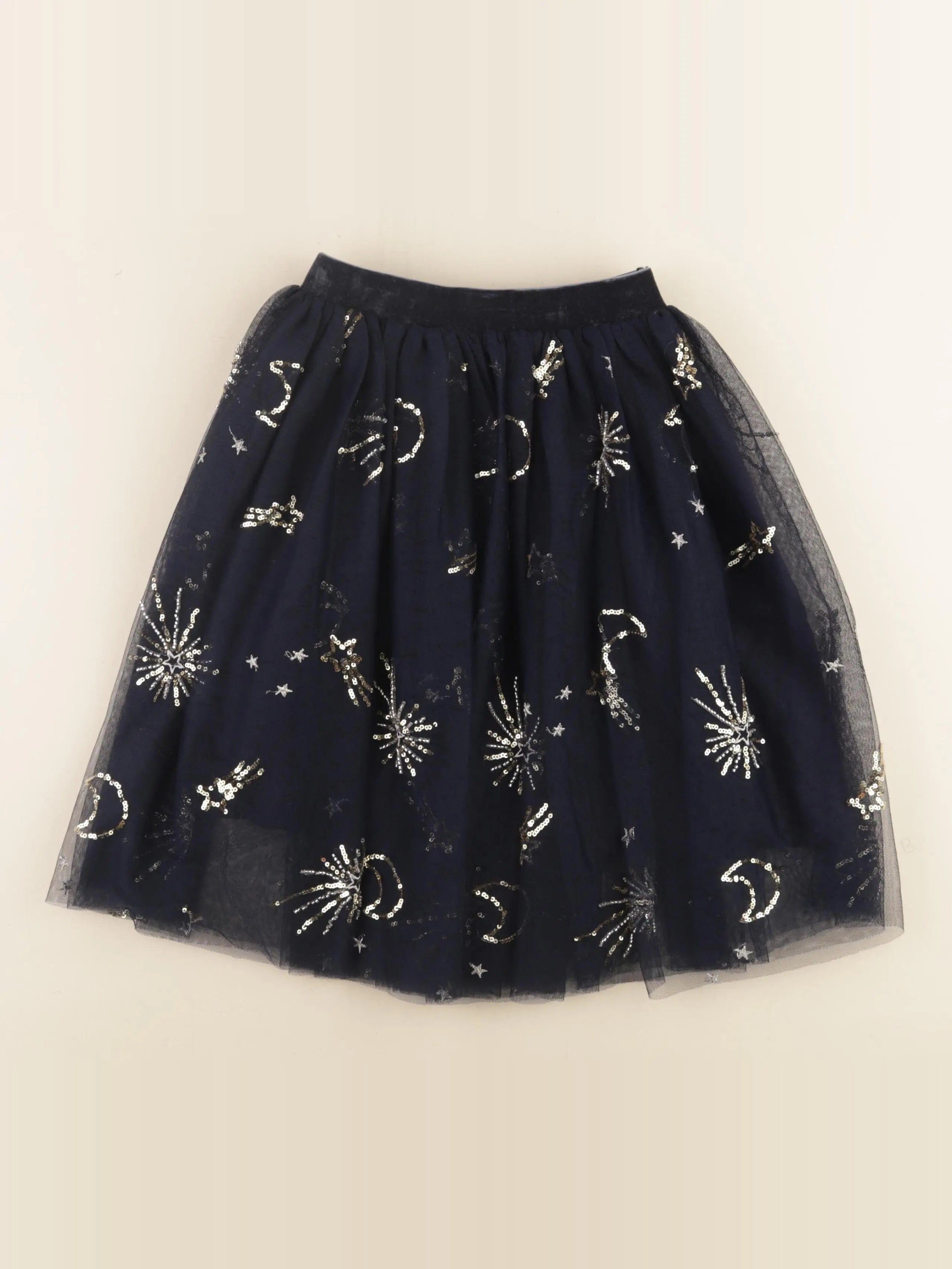 Monoprix - jupe bleu, or - 8 ans