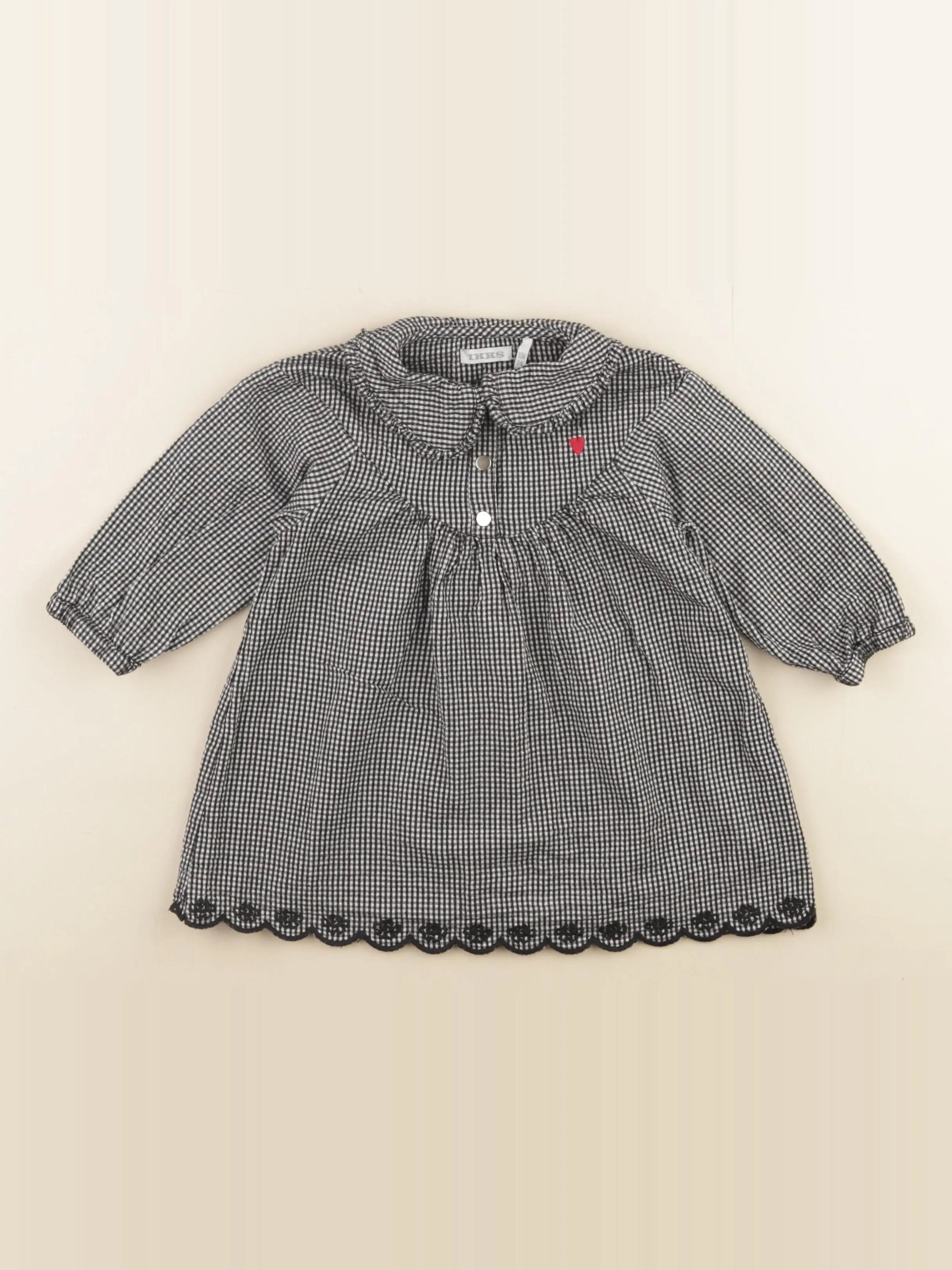 IKKS - robe noir, blanc - 12 mois