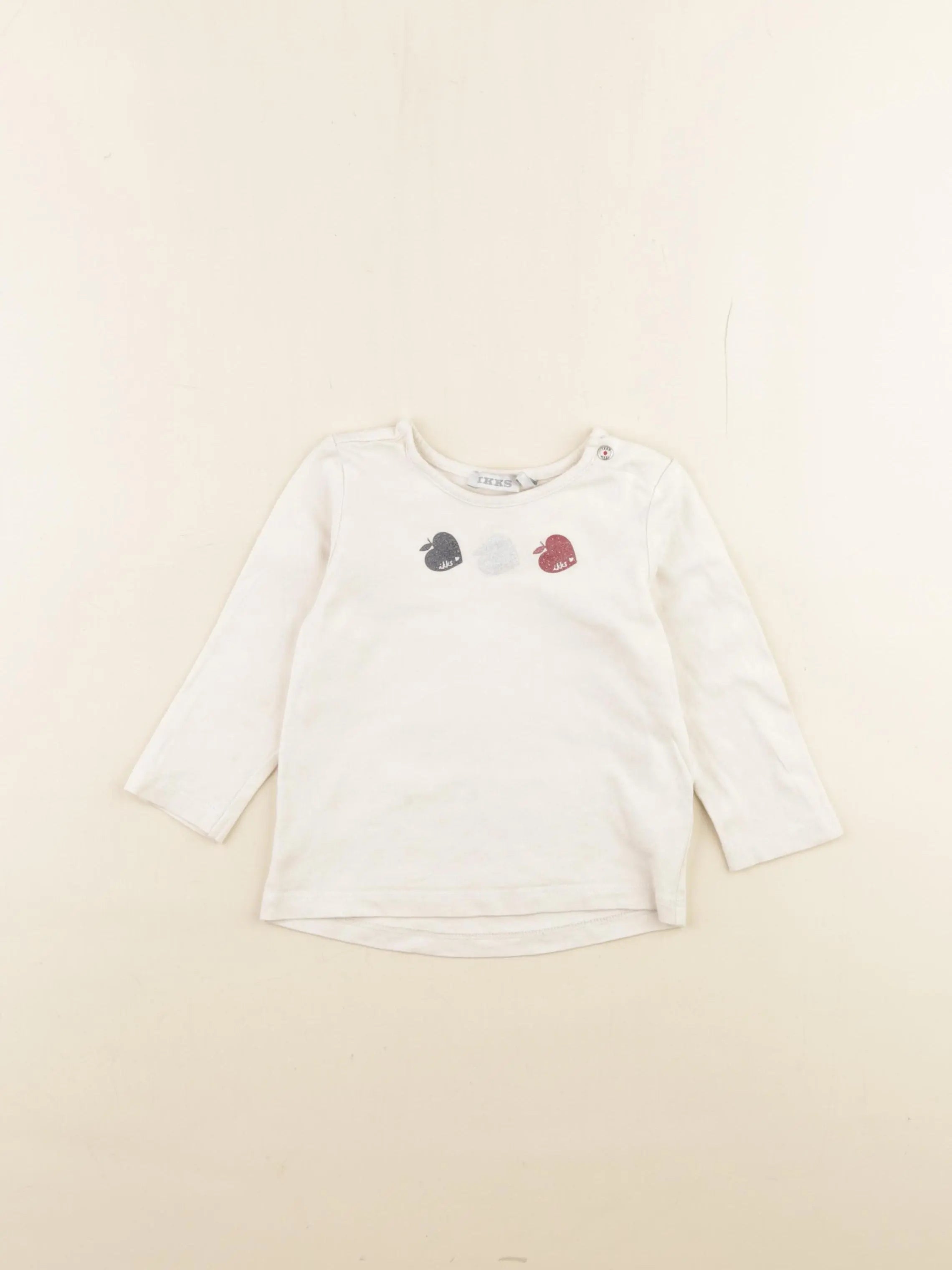 IKKS - tee-shirt beige - 12 mois