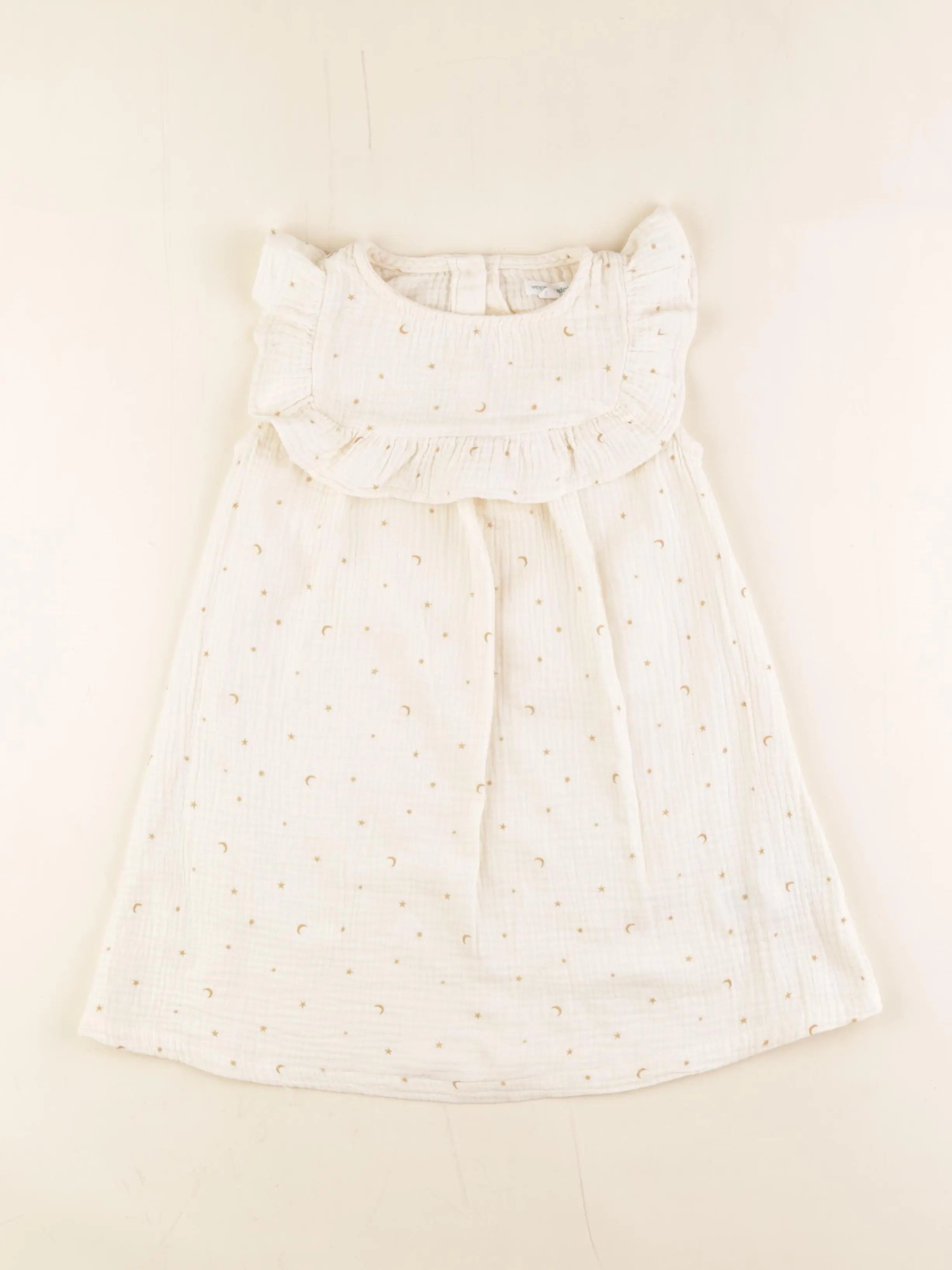 Vertbaudet - robe beige - 6 ans