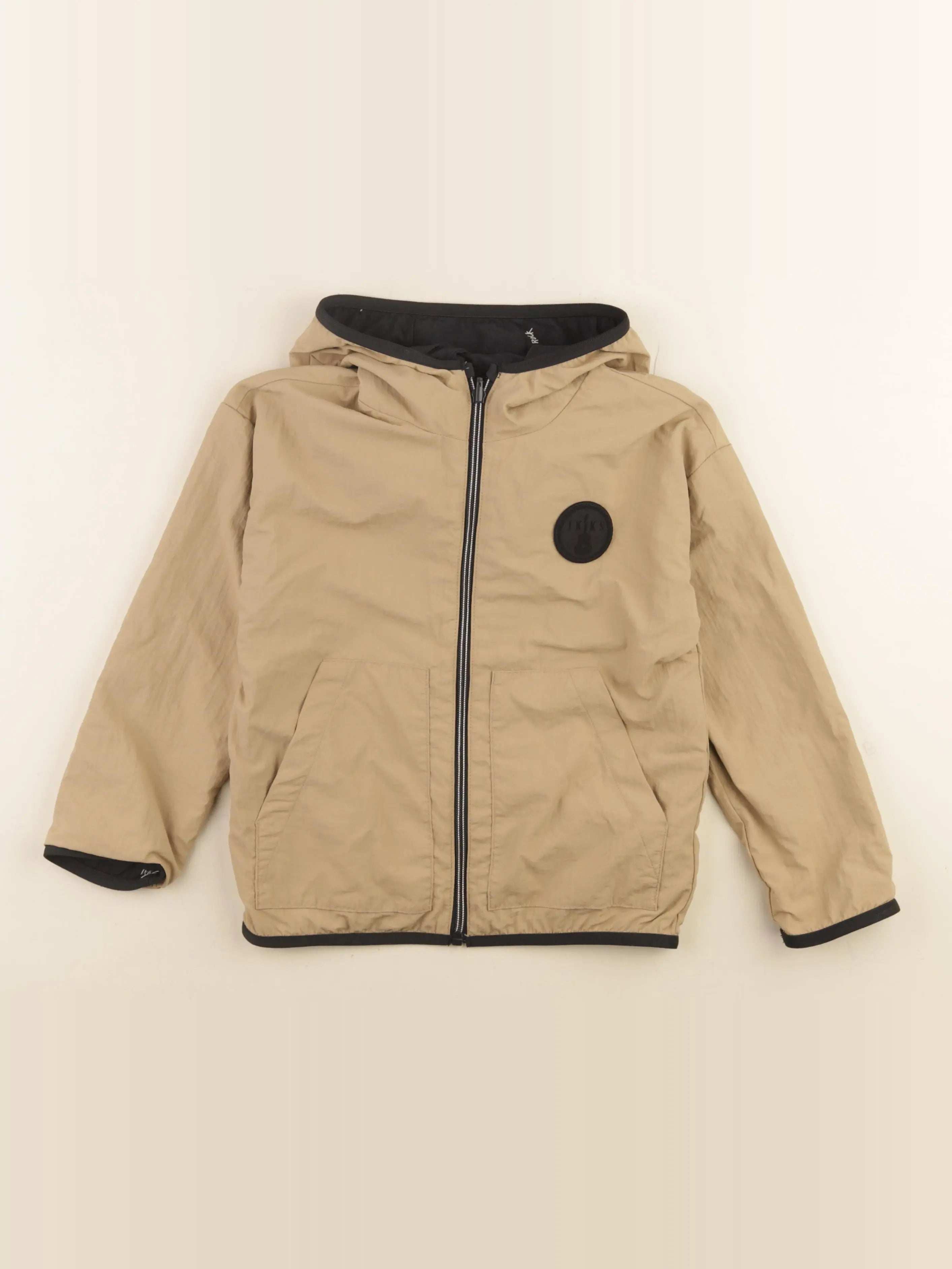 IKKS - veste réversible beige, bleu - 6 ans