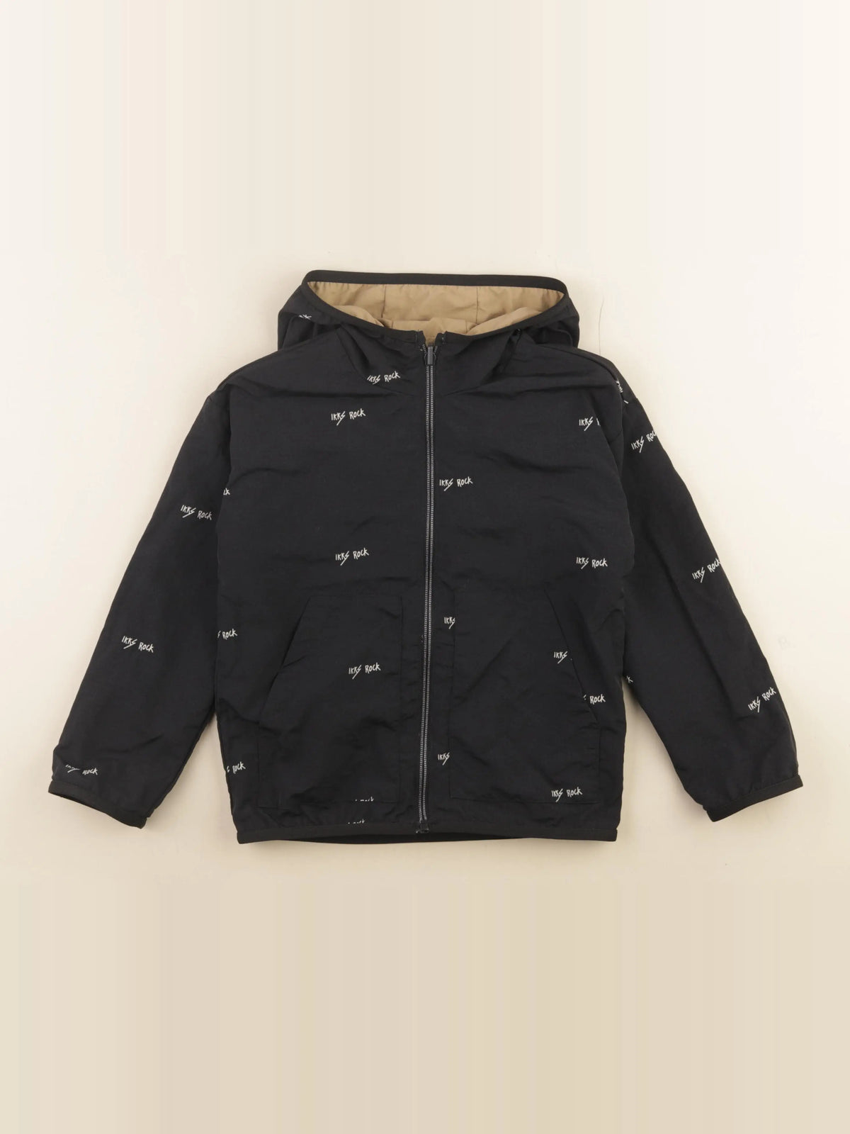 IKKS - veste réversible beige, bleu - 6 ans