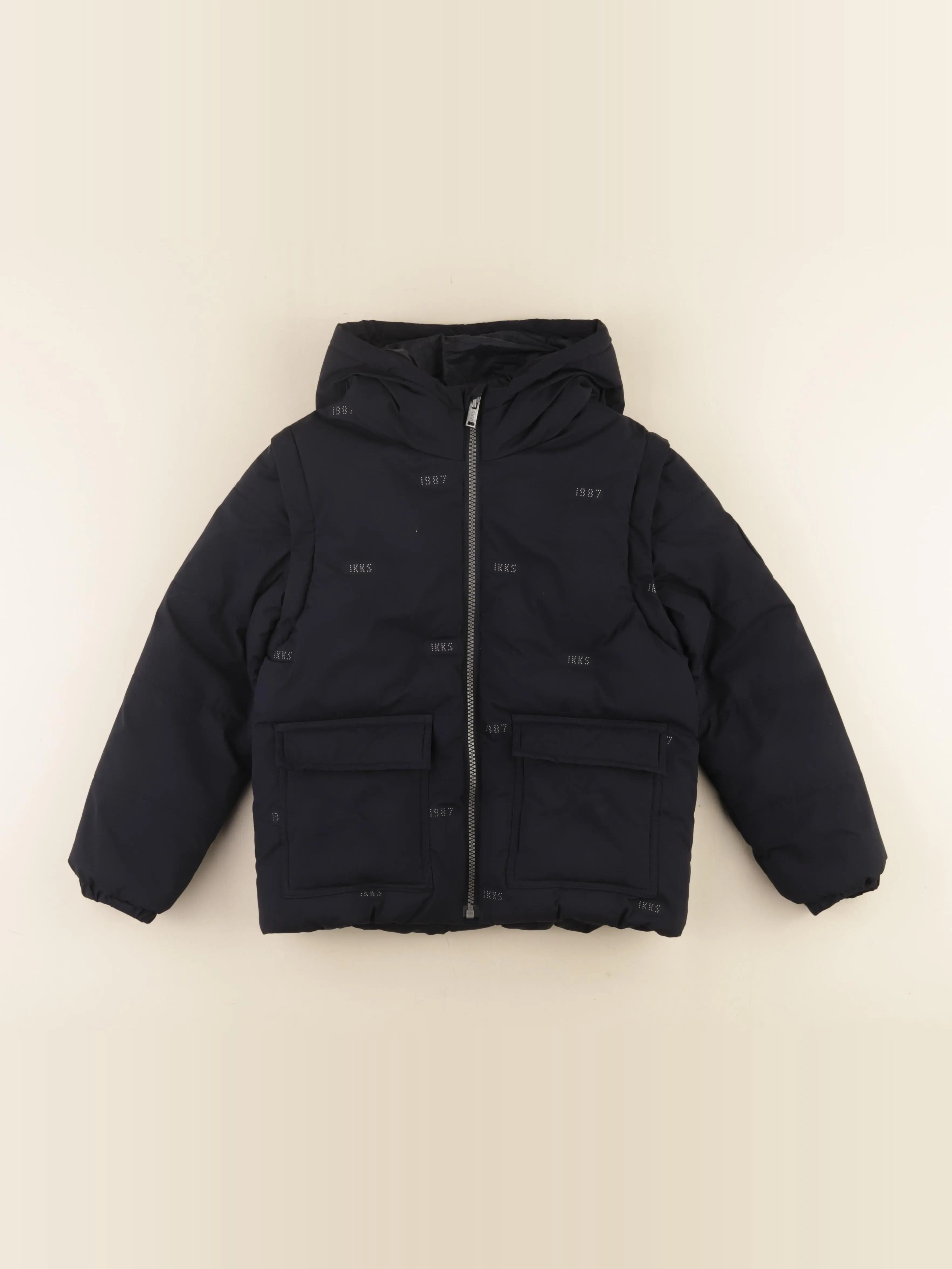 IKKS - doudoune bleu - 8 ans