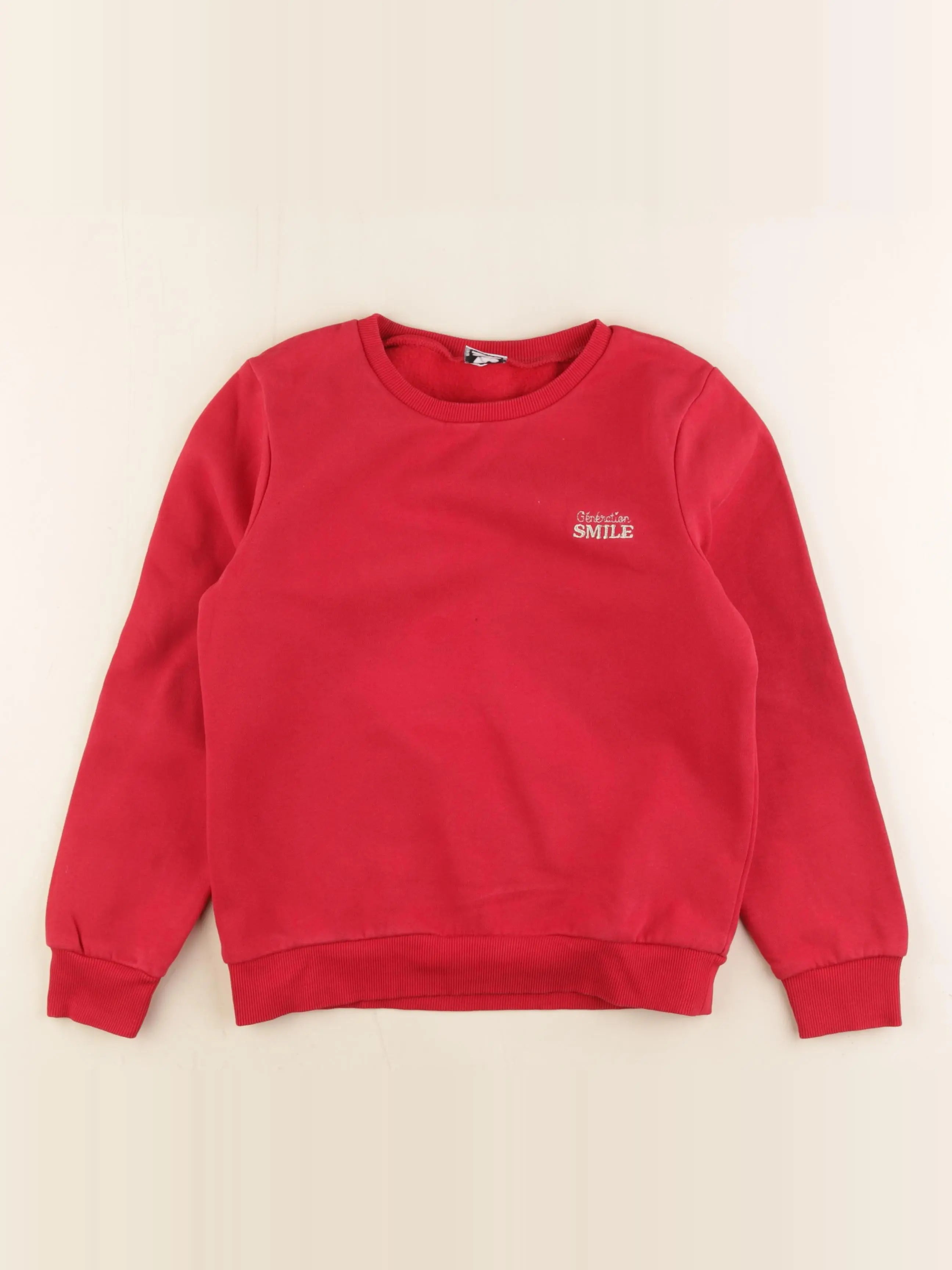 Tape à l'oeil - sweat rouge - 10 ans