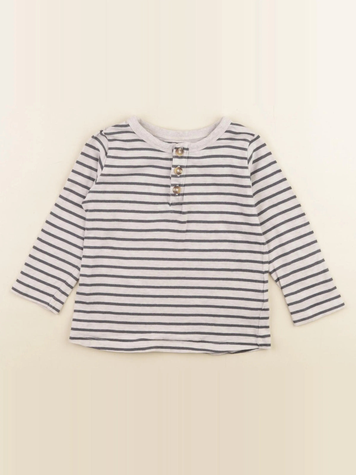 La Redoute - tee-shirt gris, bleu - 2 ans