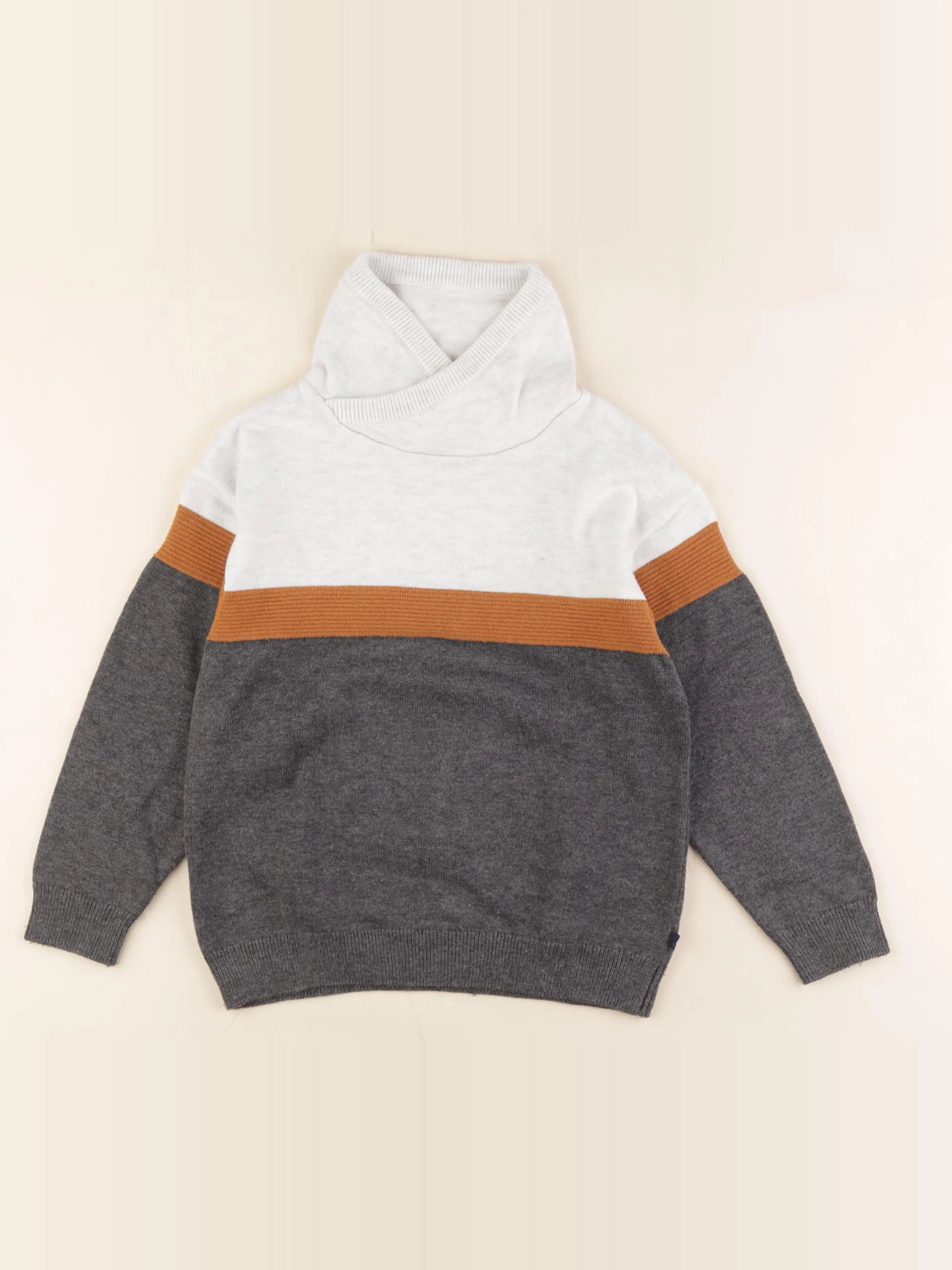 Okaidi - pull gris - 6 ans