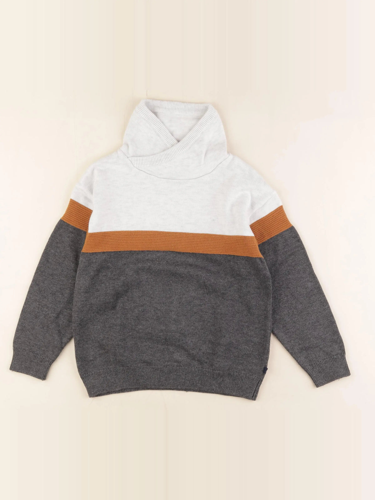 Okaidi - pull gris - 6 ans