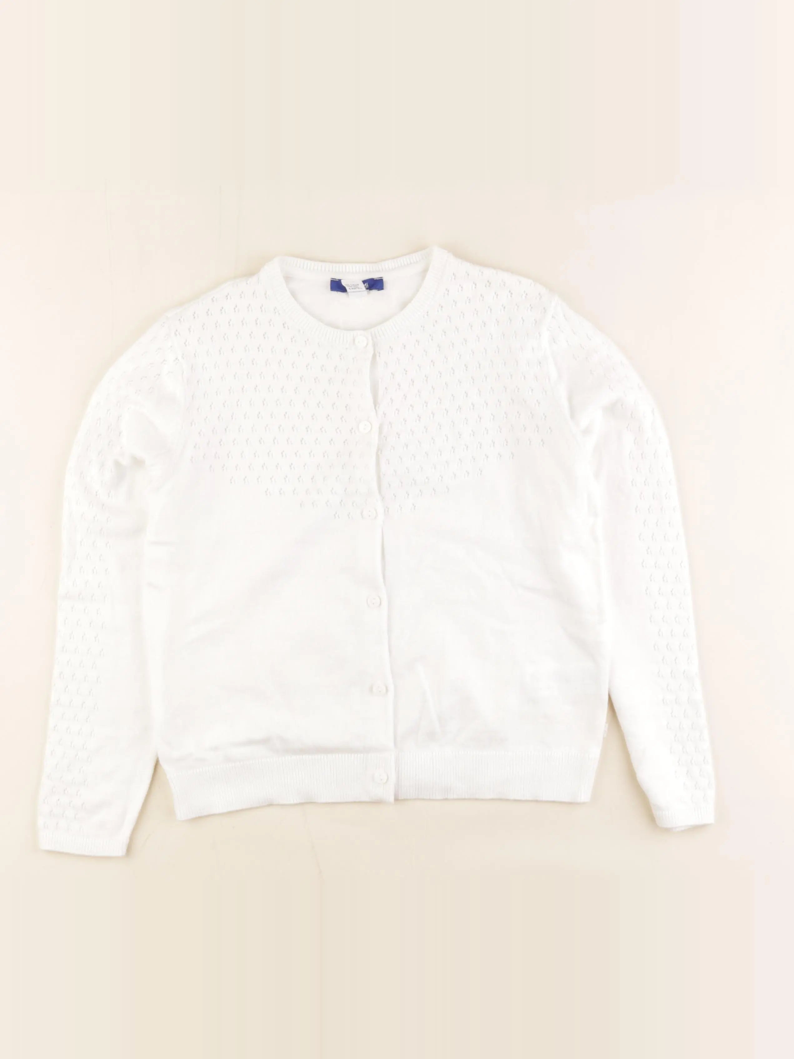 Okaidi - gilet blanc - 10 ans