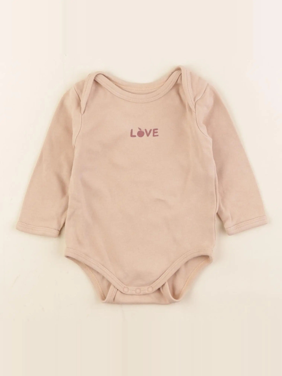 Vertbaudet - body beige - 9 mois