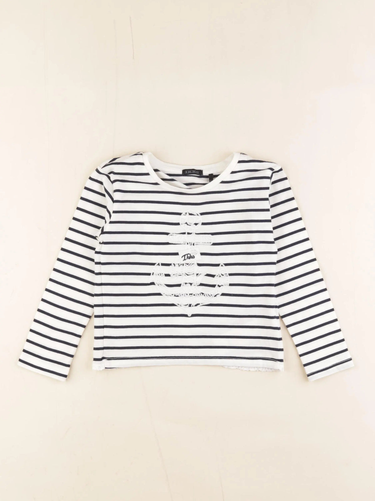 IKKS - tee-shirt blanc, bleu - 3 ans