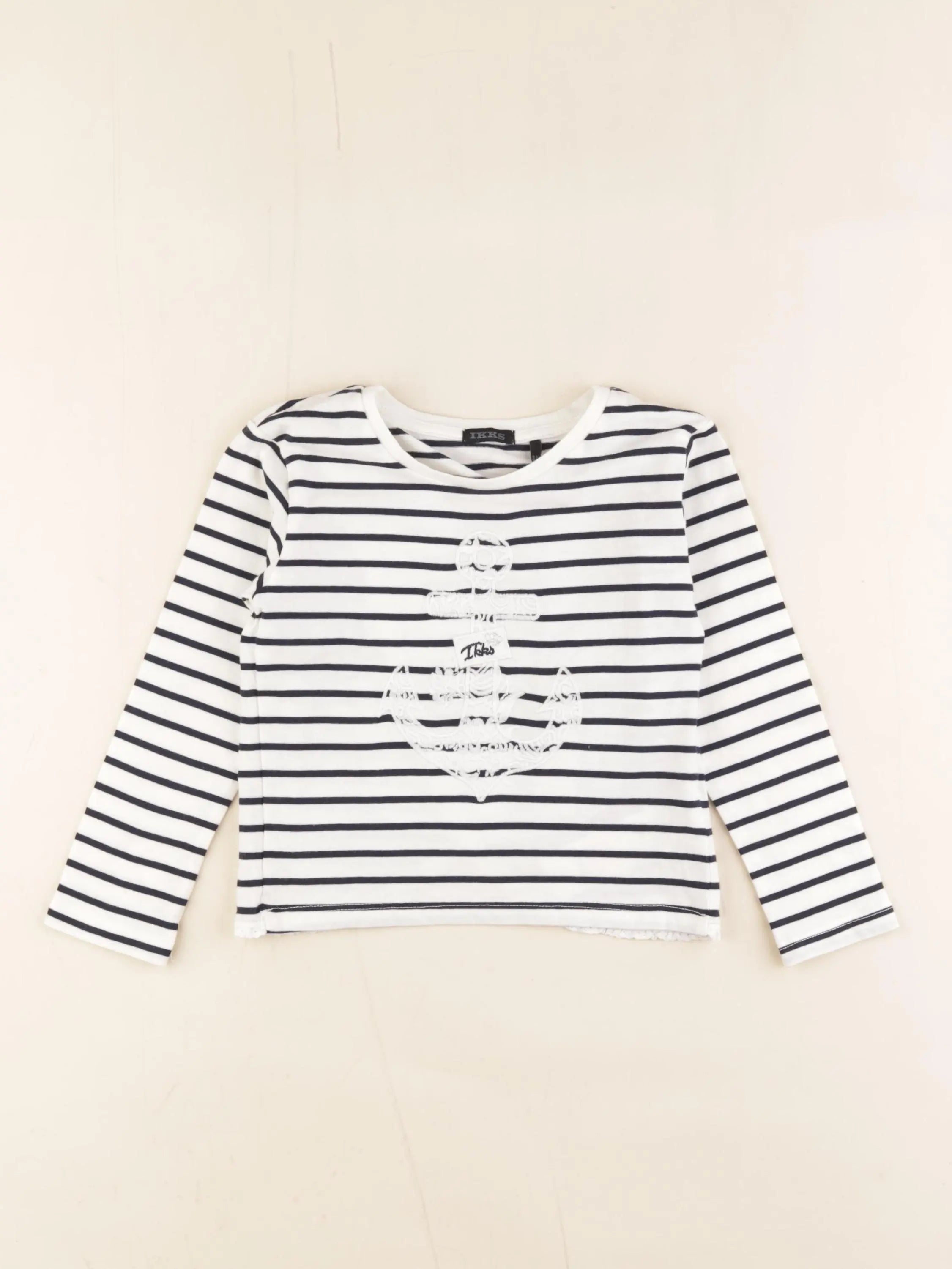 IKKS - tee-shirt blanc, bleu - 3 ans