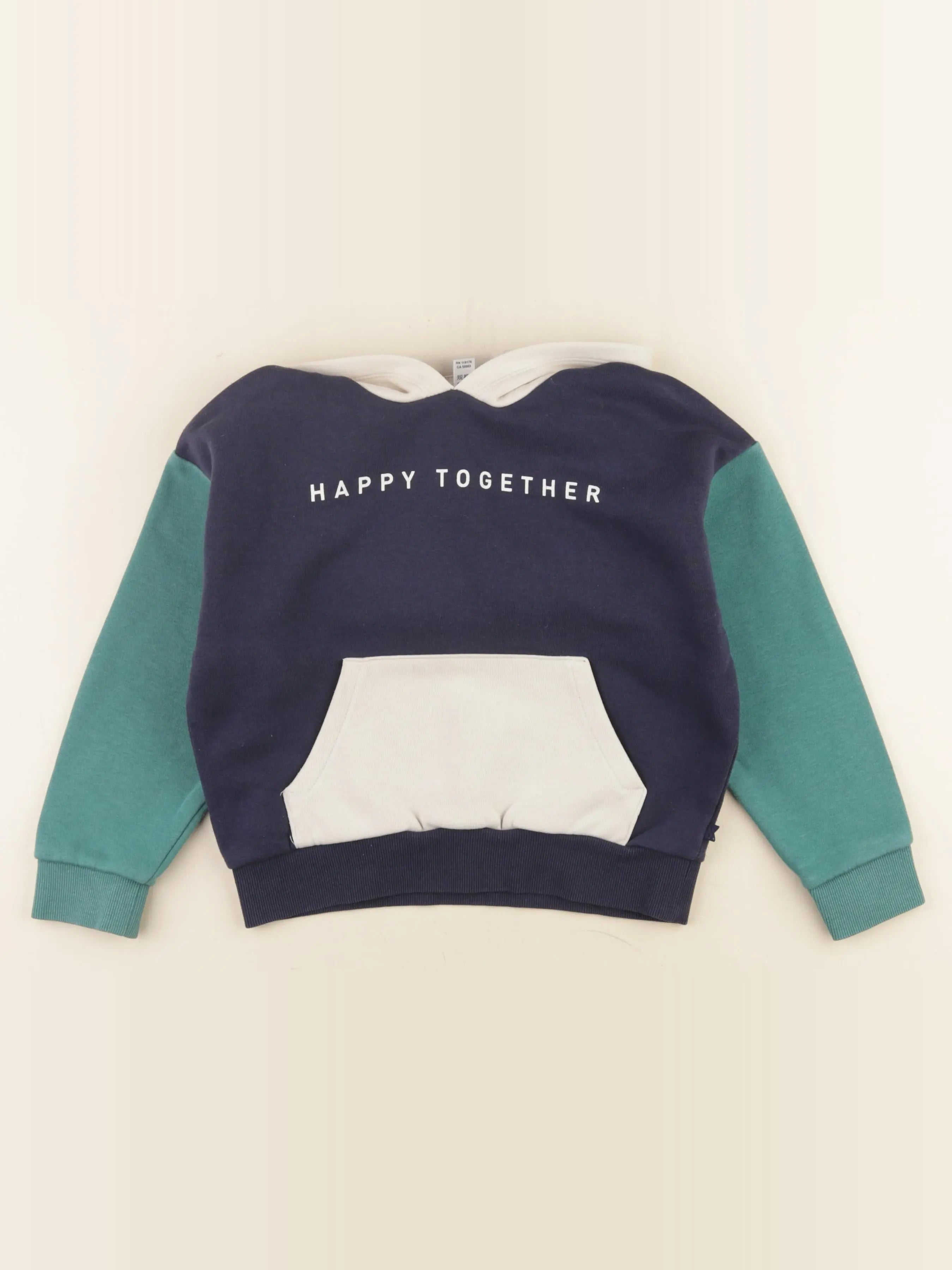 Okaidi - sweat bleu, vert - 6 ans