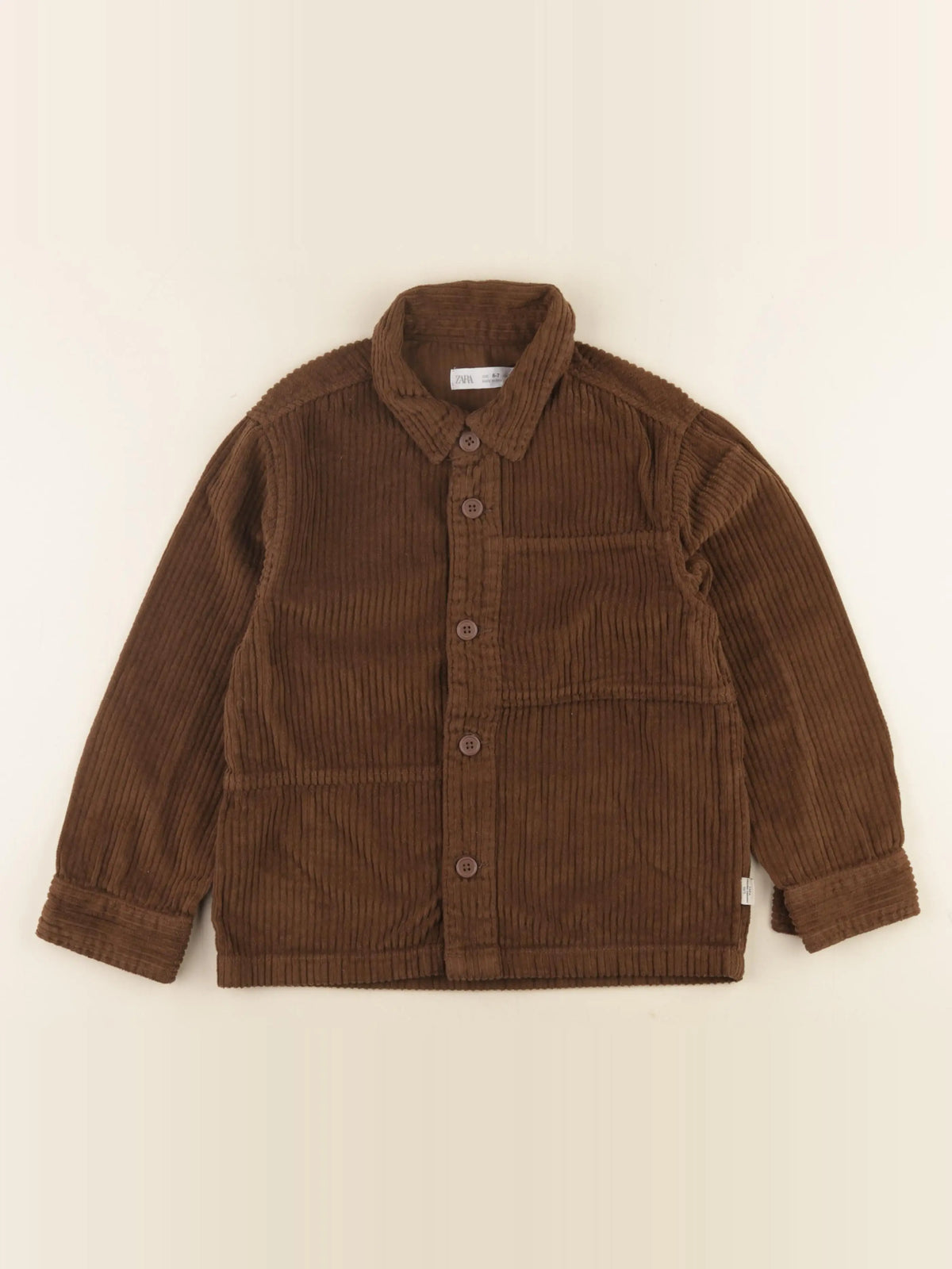 Zara - chemise marron - 6/7 ans