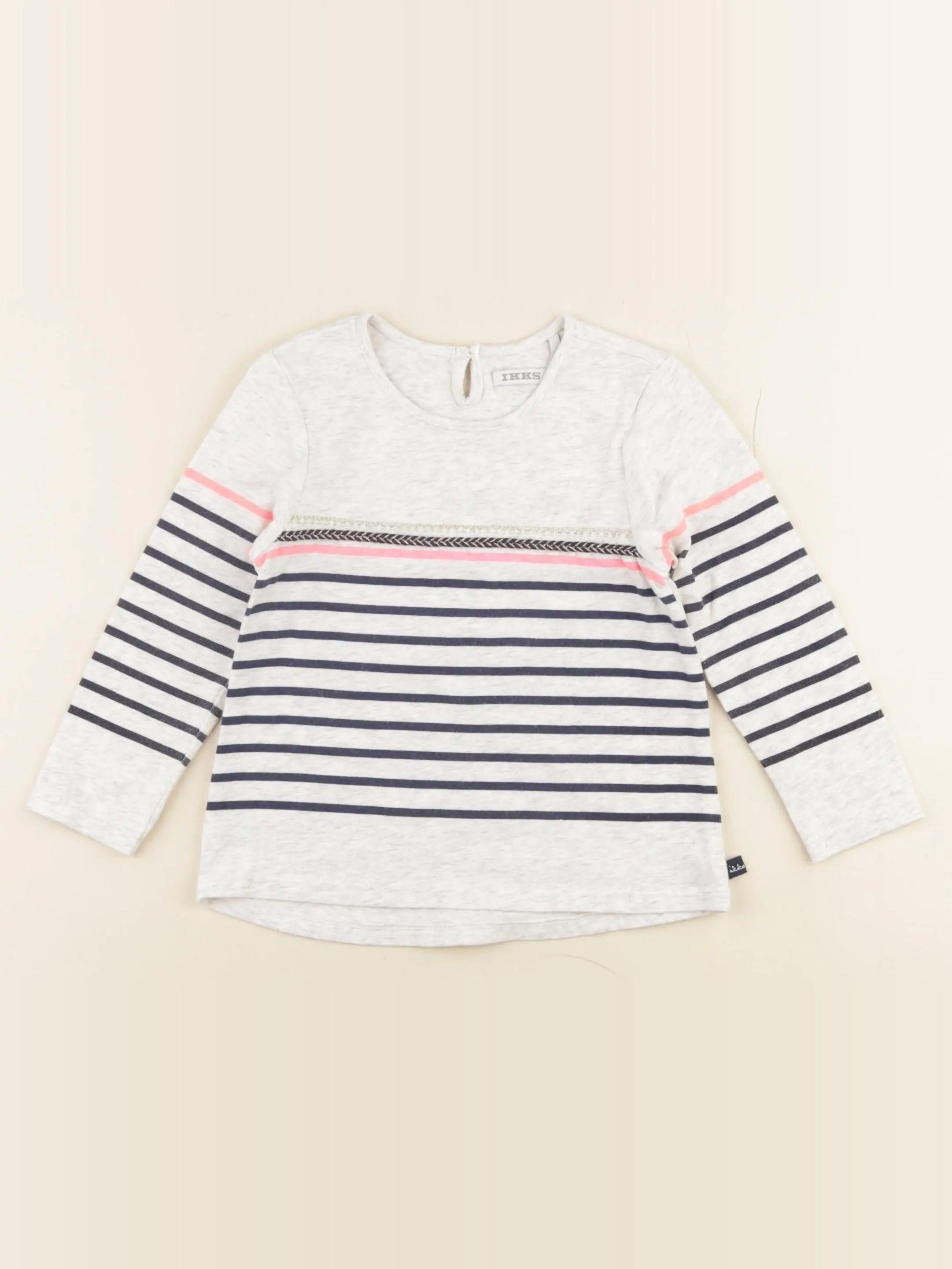 IKKS - tee-shirt gris - 2 ans