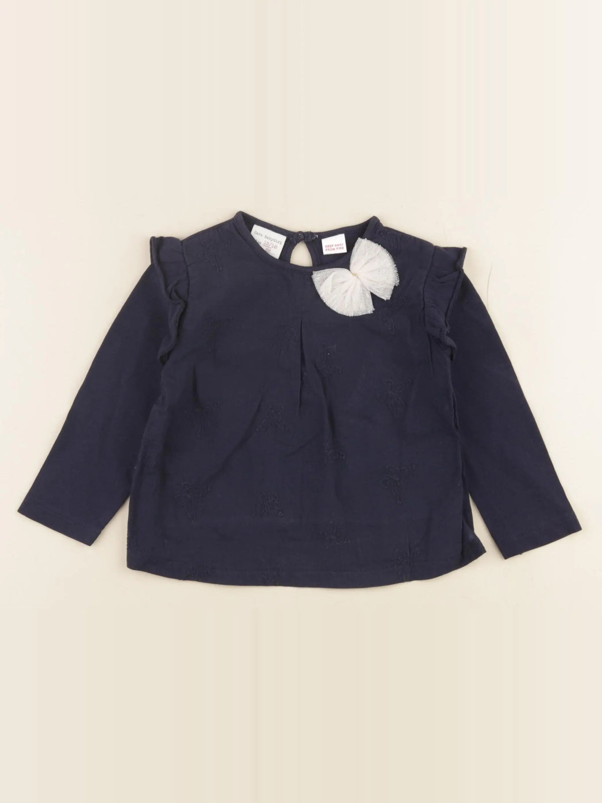 Zara - tee-shirt bleu - 12/18 mois