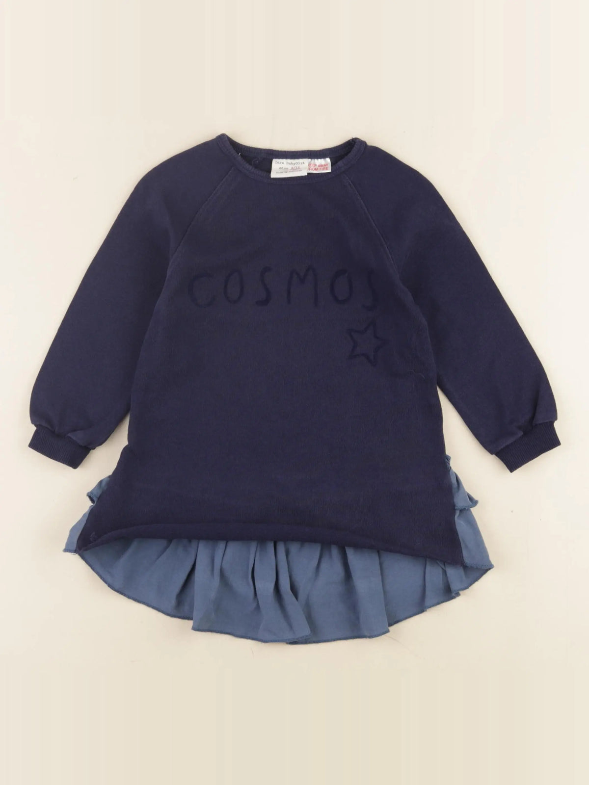 Zara - robe bleu - 9/12 mois