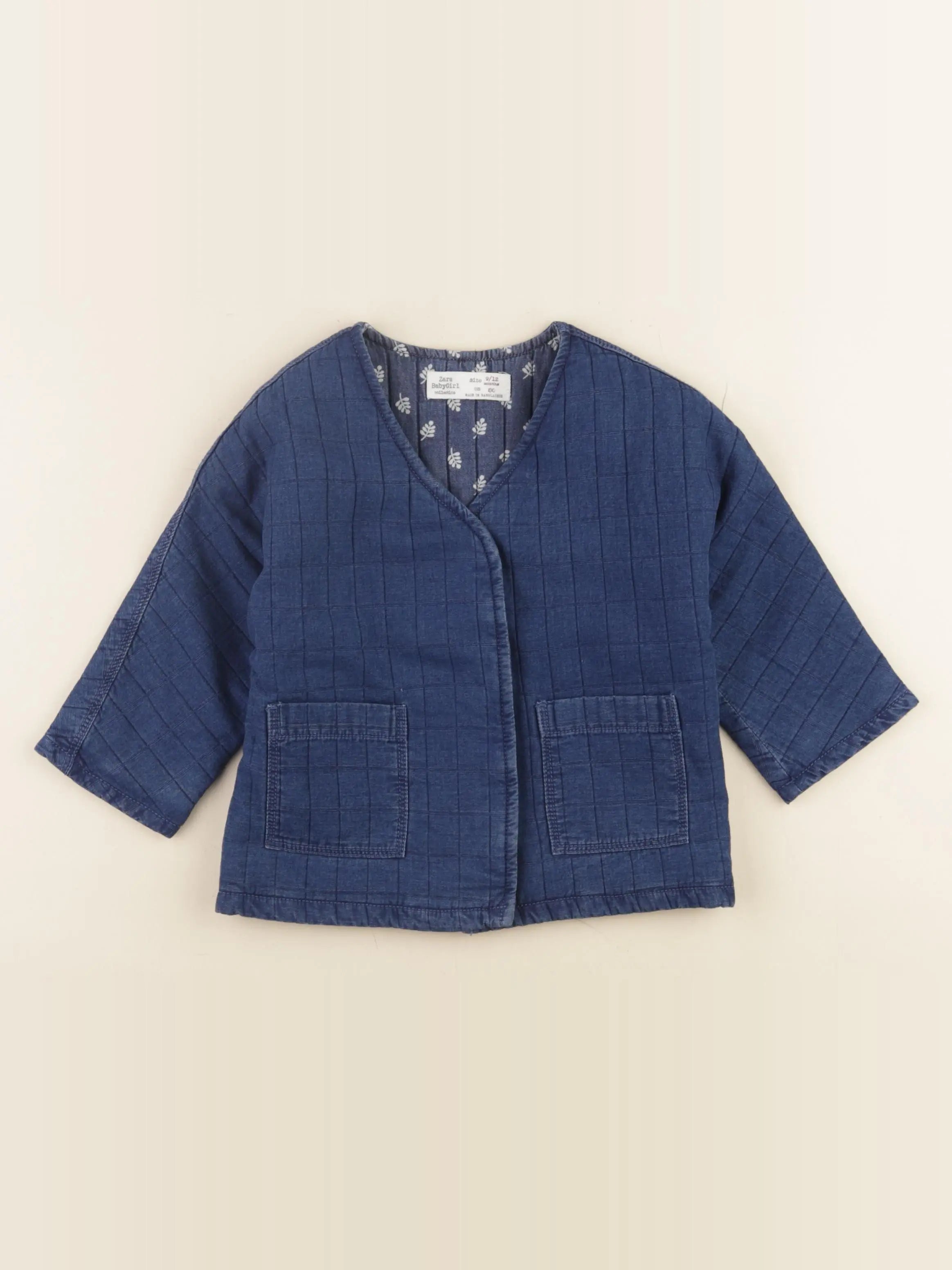 Zara - veste bleu - 9/12 mois