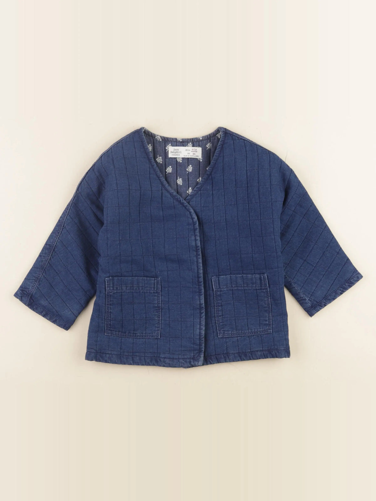 Zara - veste bleu - 9/12 mois