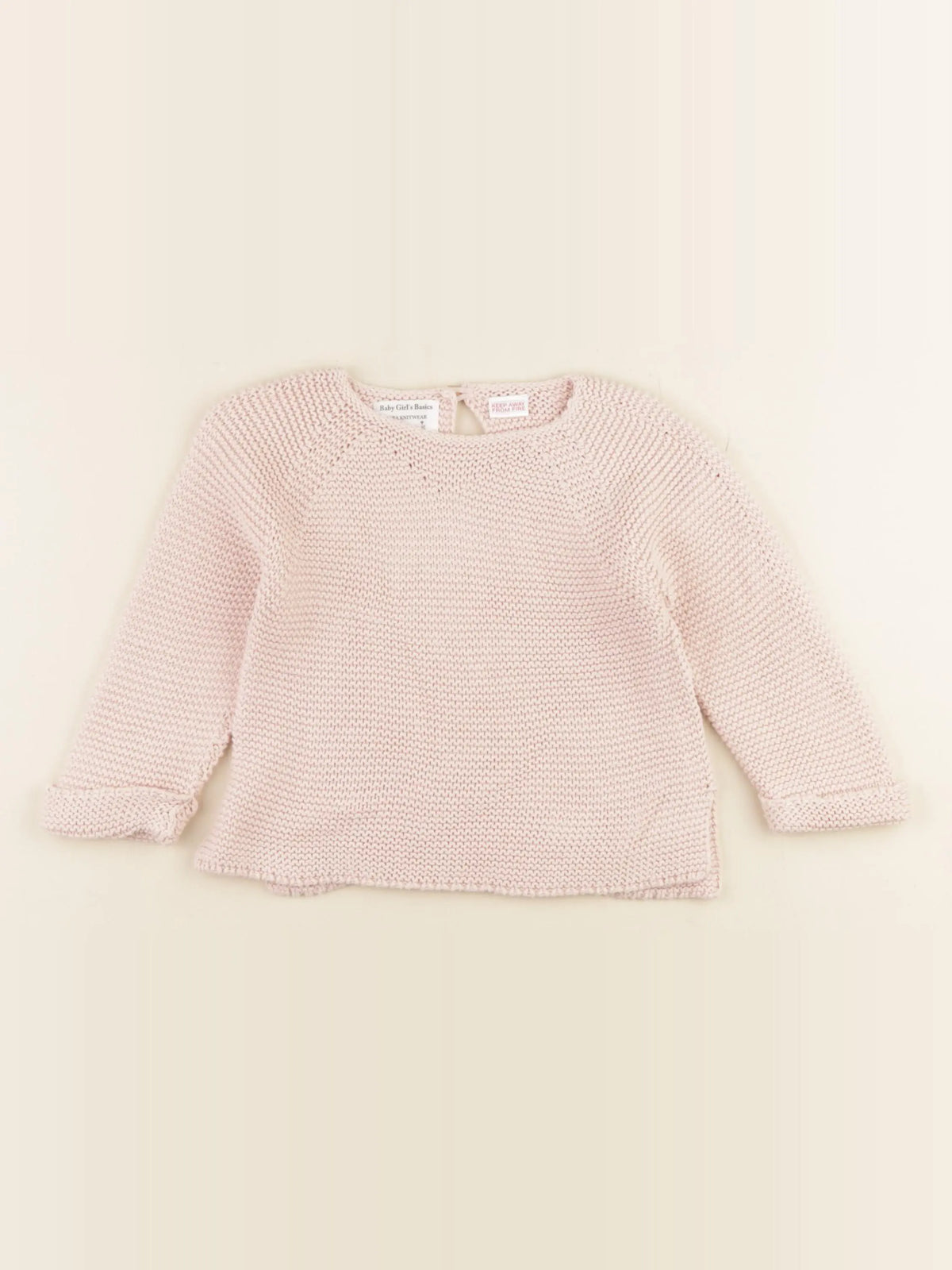 Zara - pull rose - 9/12 mois