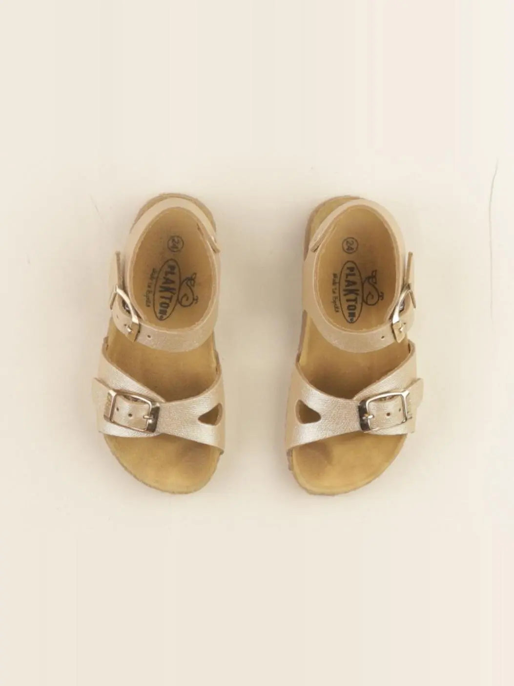 Plakton - sandales or - pointure 24