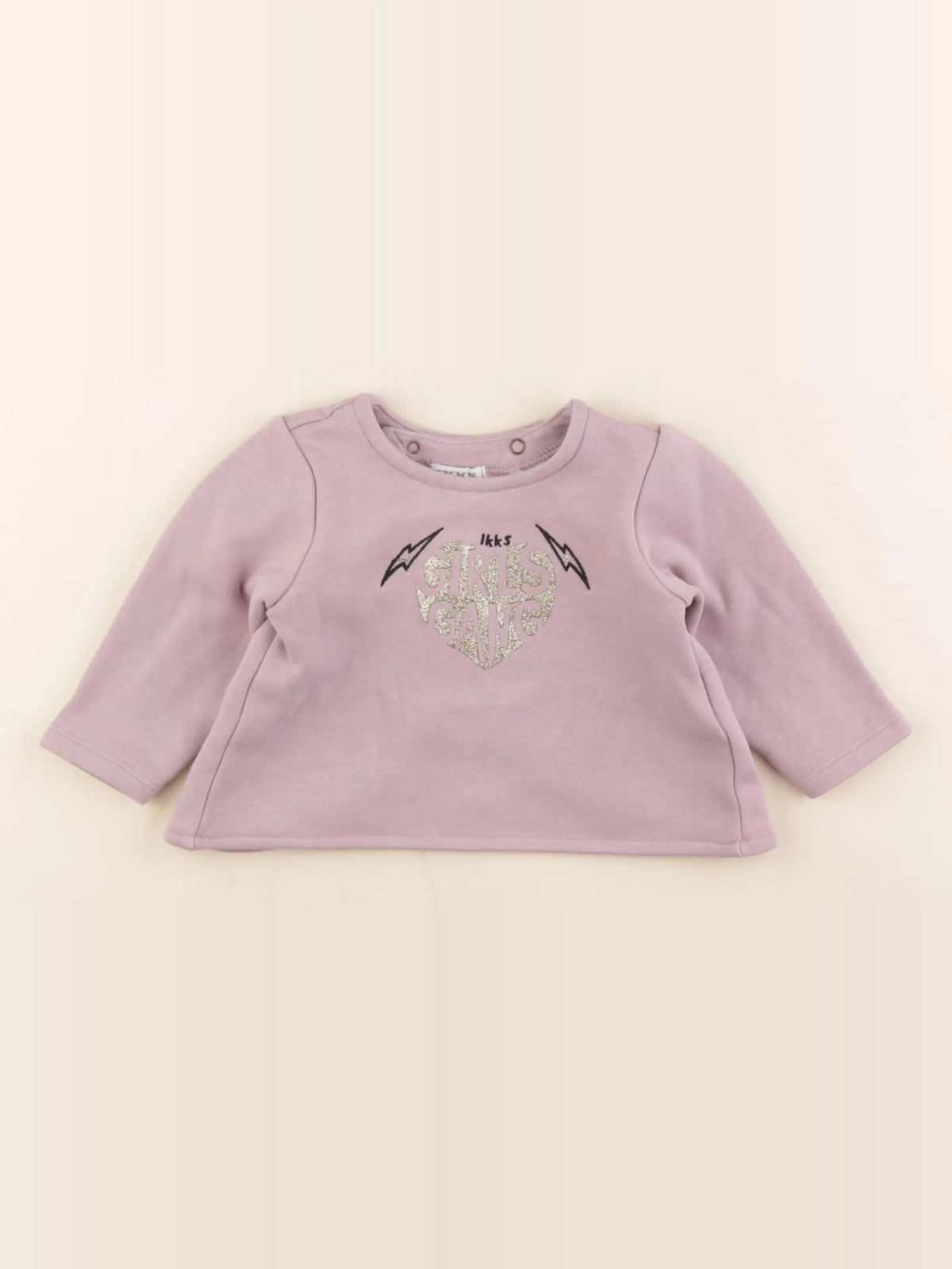 IKKS - sweat violet - 6 mois